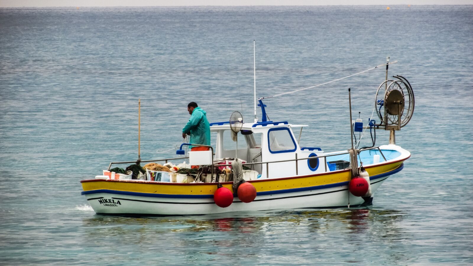 Canon PowerShot SX400 IS sample photo. Cyprus, boat, fishing photography