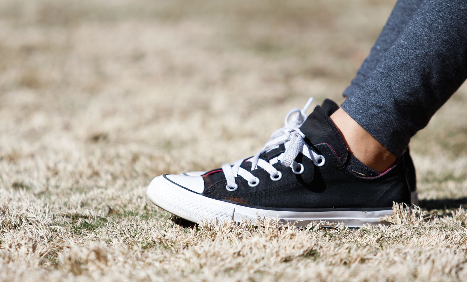 Canon EF 70-200mm F2.8L USM sample photo. Converse, shoes, grass photography