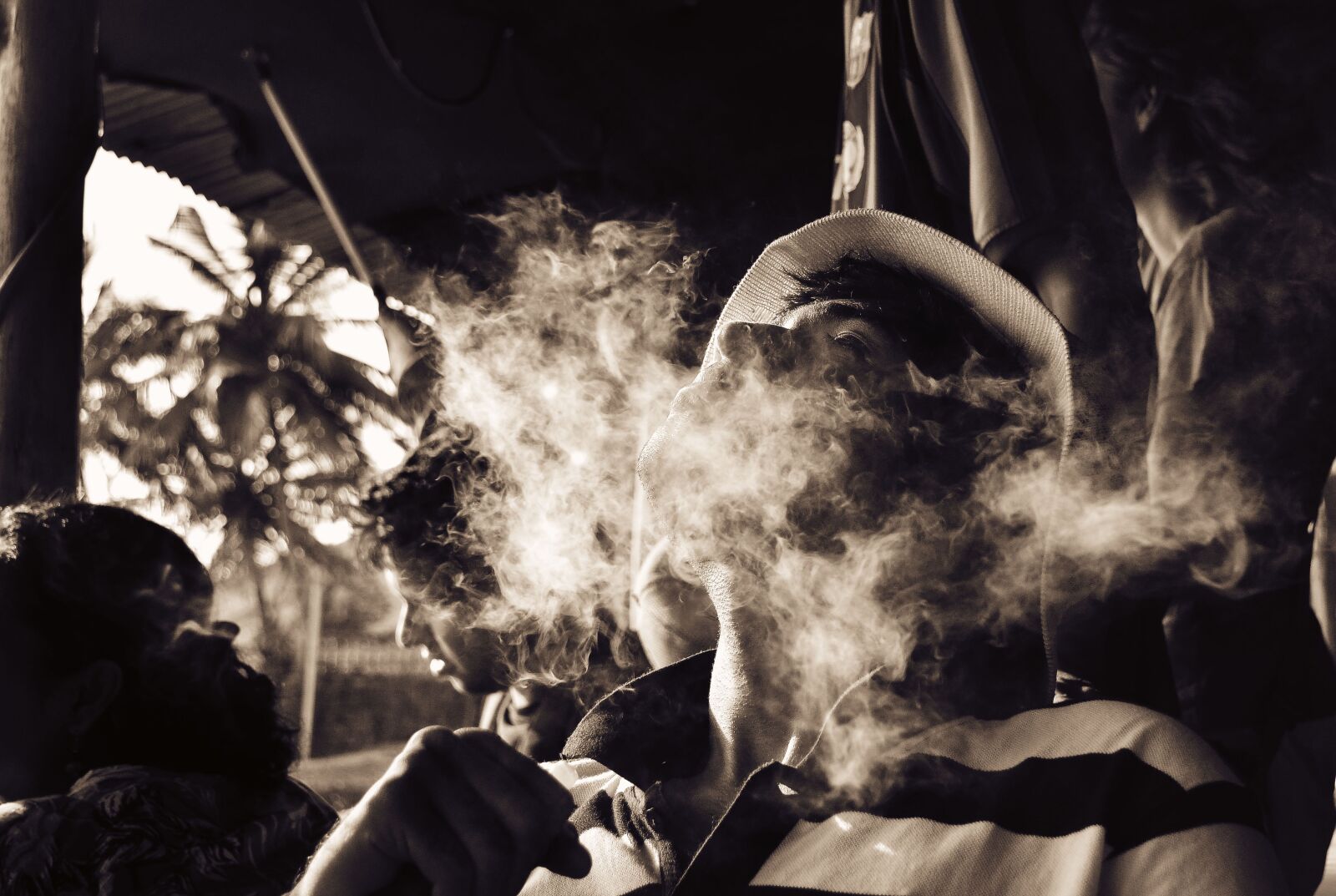 Nikon D5100 sample photo. Smoke, lifestyle, goa photography