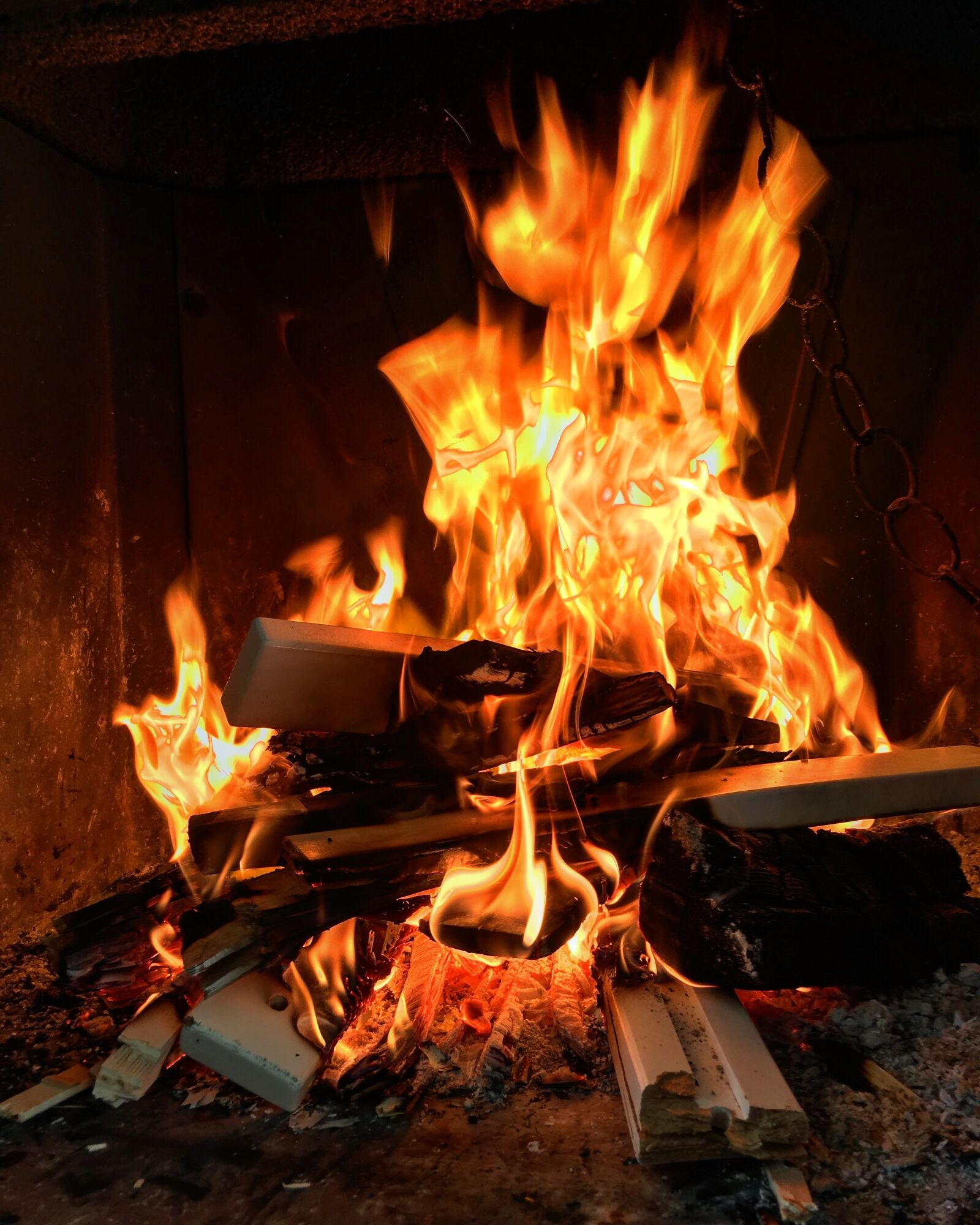 Apple iPhone 6s sample photo. Fireplace, fire, flame photography