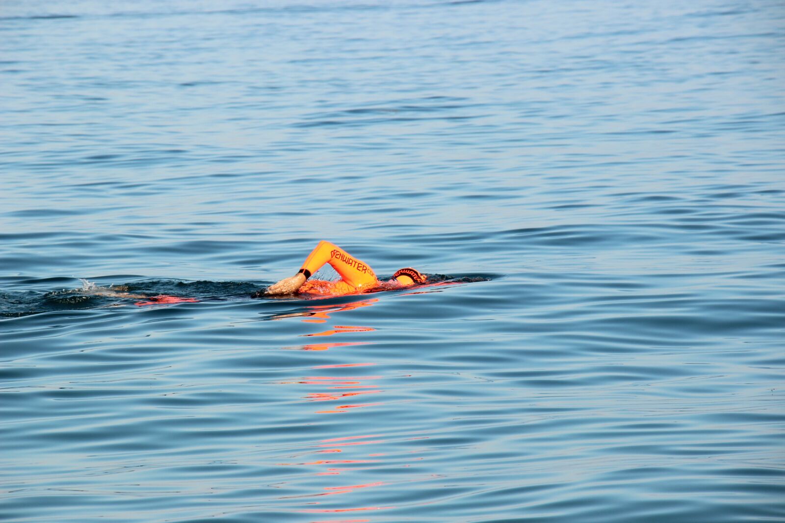 Canon EOS 600D (Rebel EOS T3i / EOS Kiss X5) sample photo. Sea, swimmer, autumn photography