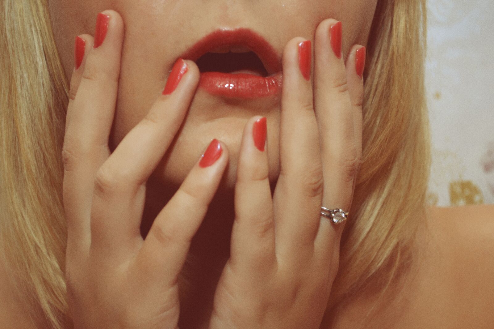Nikon D3200 sample photo. Red lips and nails photography