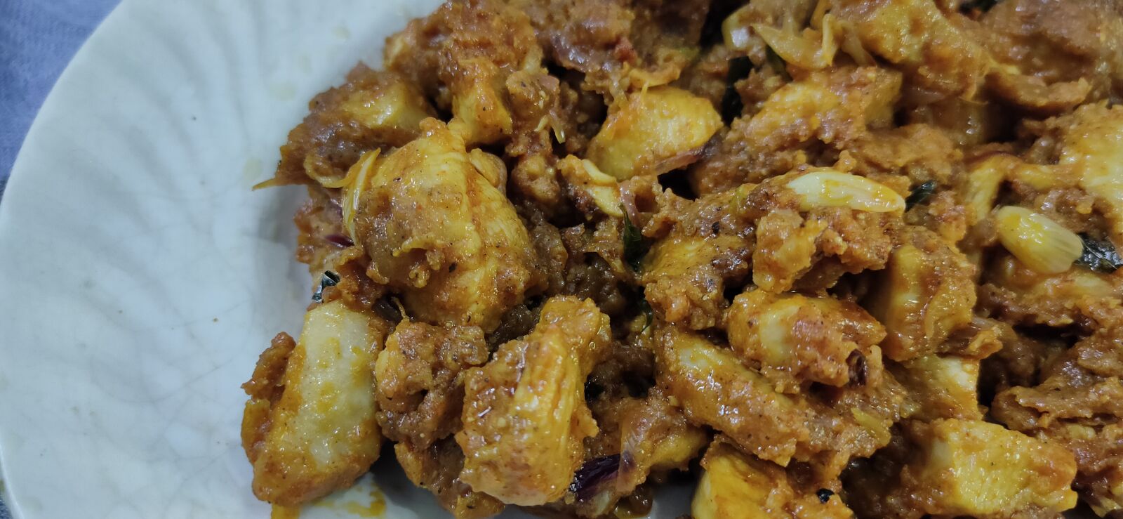 Realme XT sample photo. Chicken, pakora, indian food photography