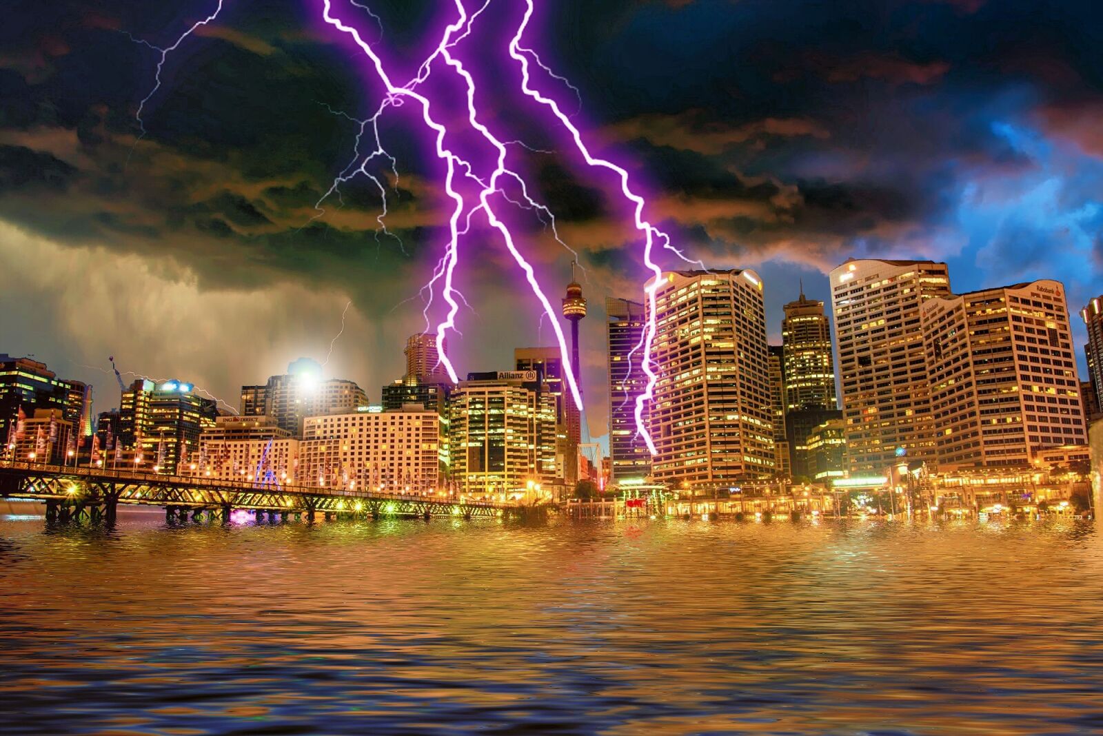 Nikon D600 sample photo. Thunderstorm, flash, forward photography