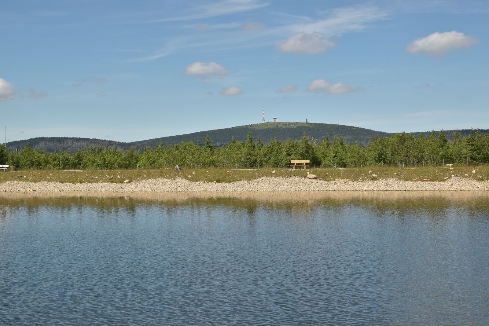 Nikon D5300 sample photo. Artificial pond, landscape, mountains photography