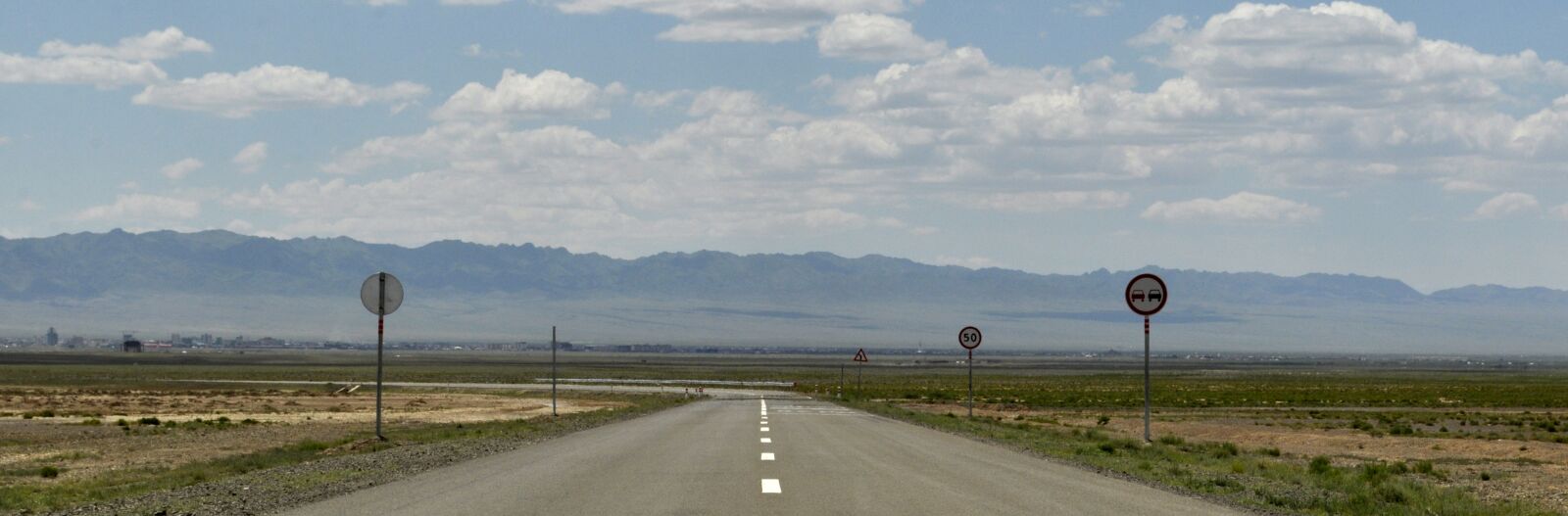 Nikon D90 sample photo. Road, steppe, gobi photography
