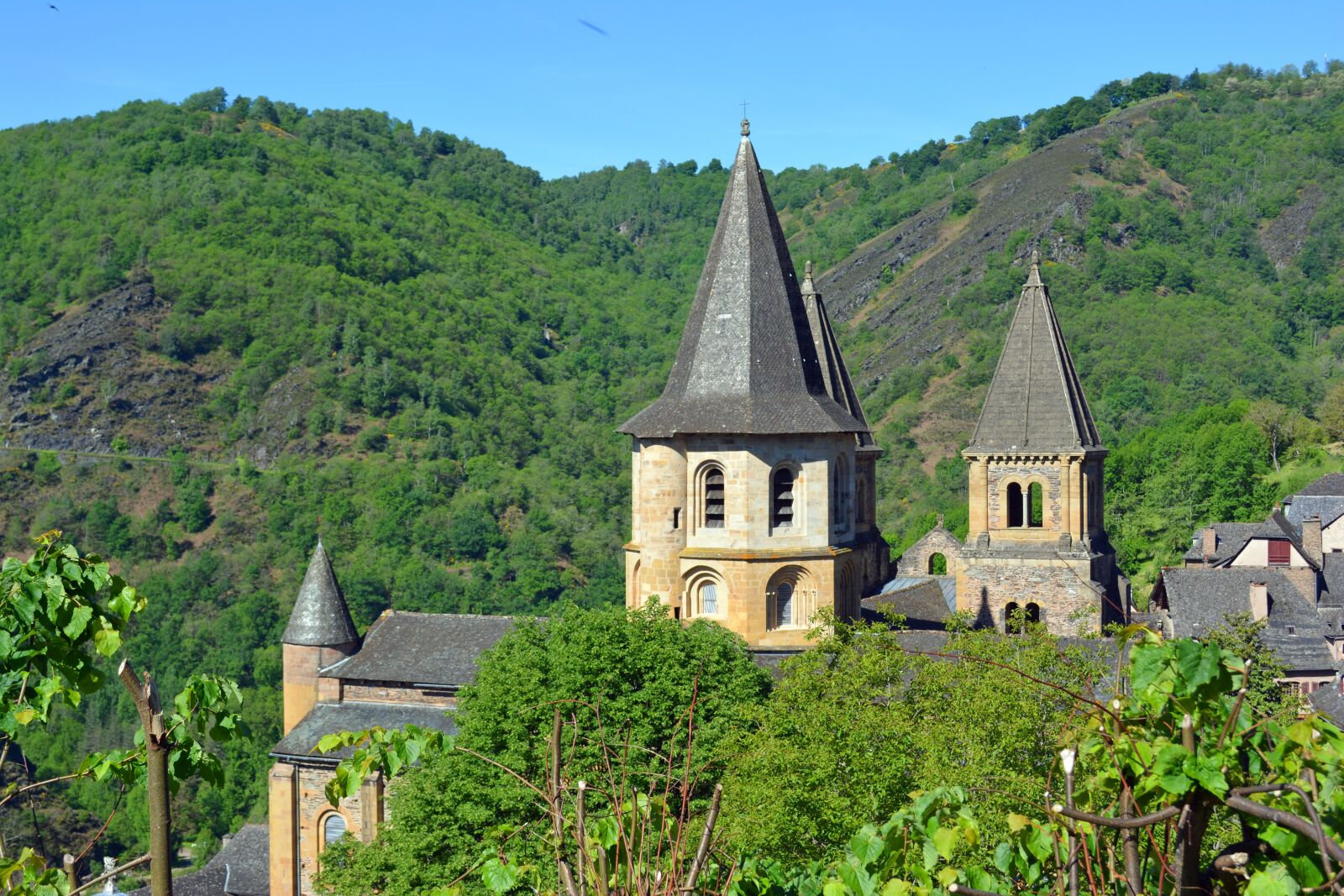 Nikon D5200 sample photo. Aveyron, conques, abbey photography