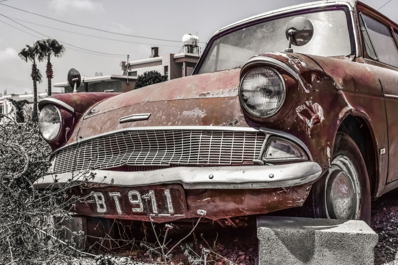 Nikon D3300 sample photo. Old car, rusty, vehicle photography