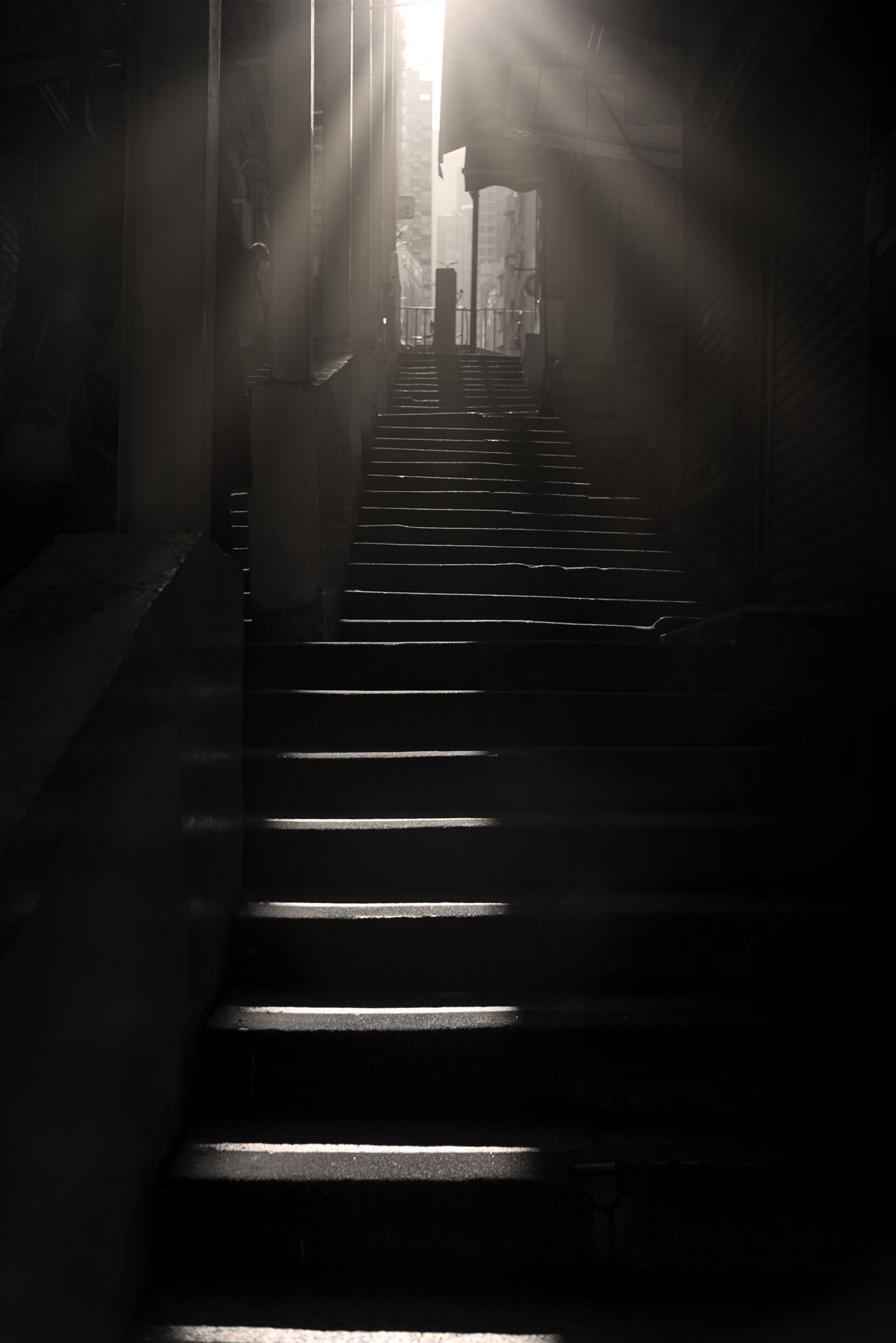 Nikon D600 sample photo. Dark, light, step photography