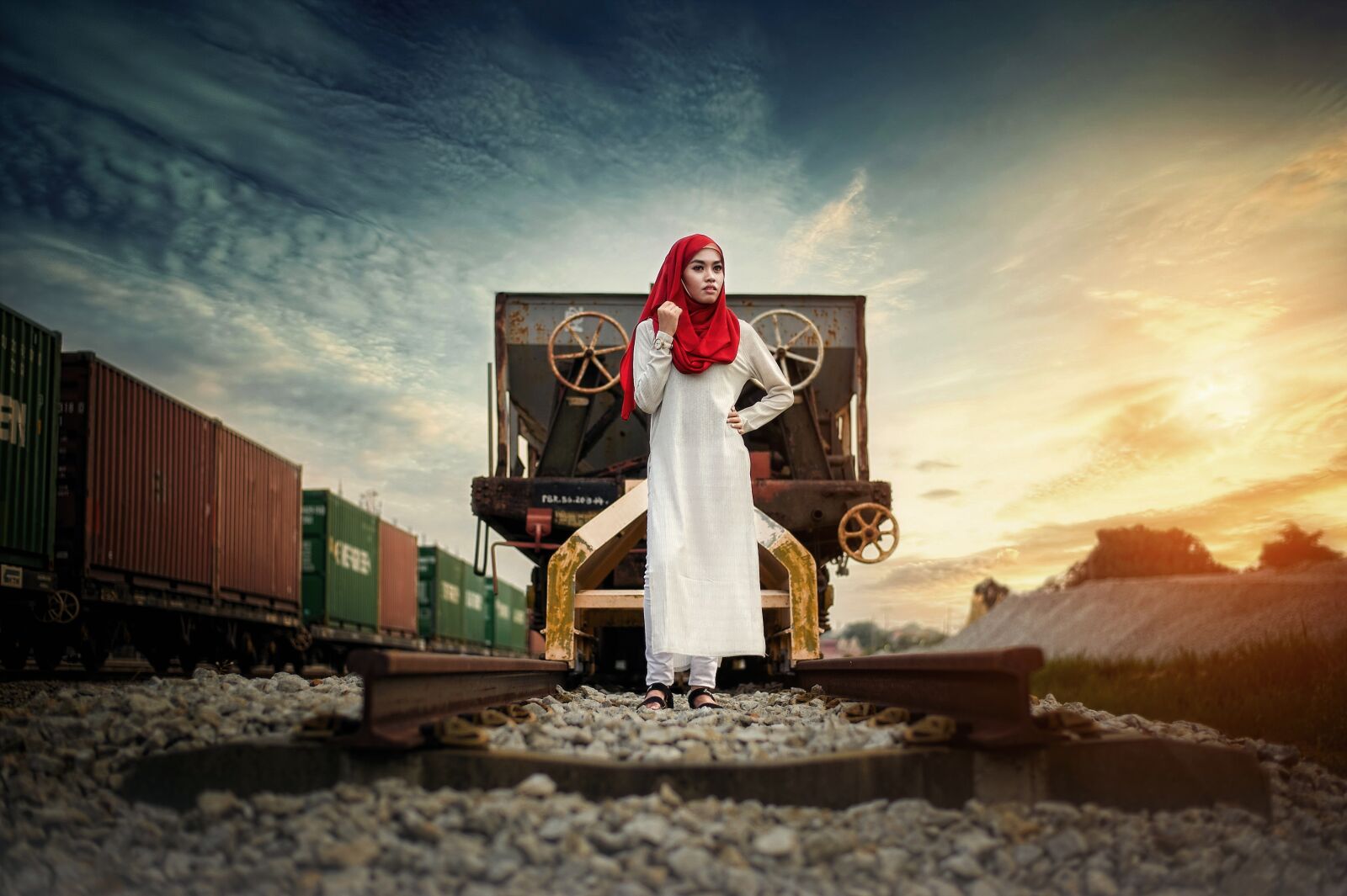 Nikon D700 sample photo. Sky, cloud, train photography
