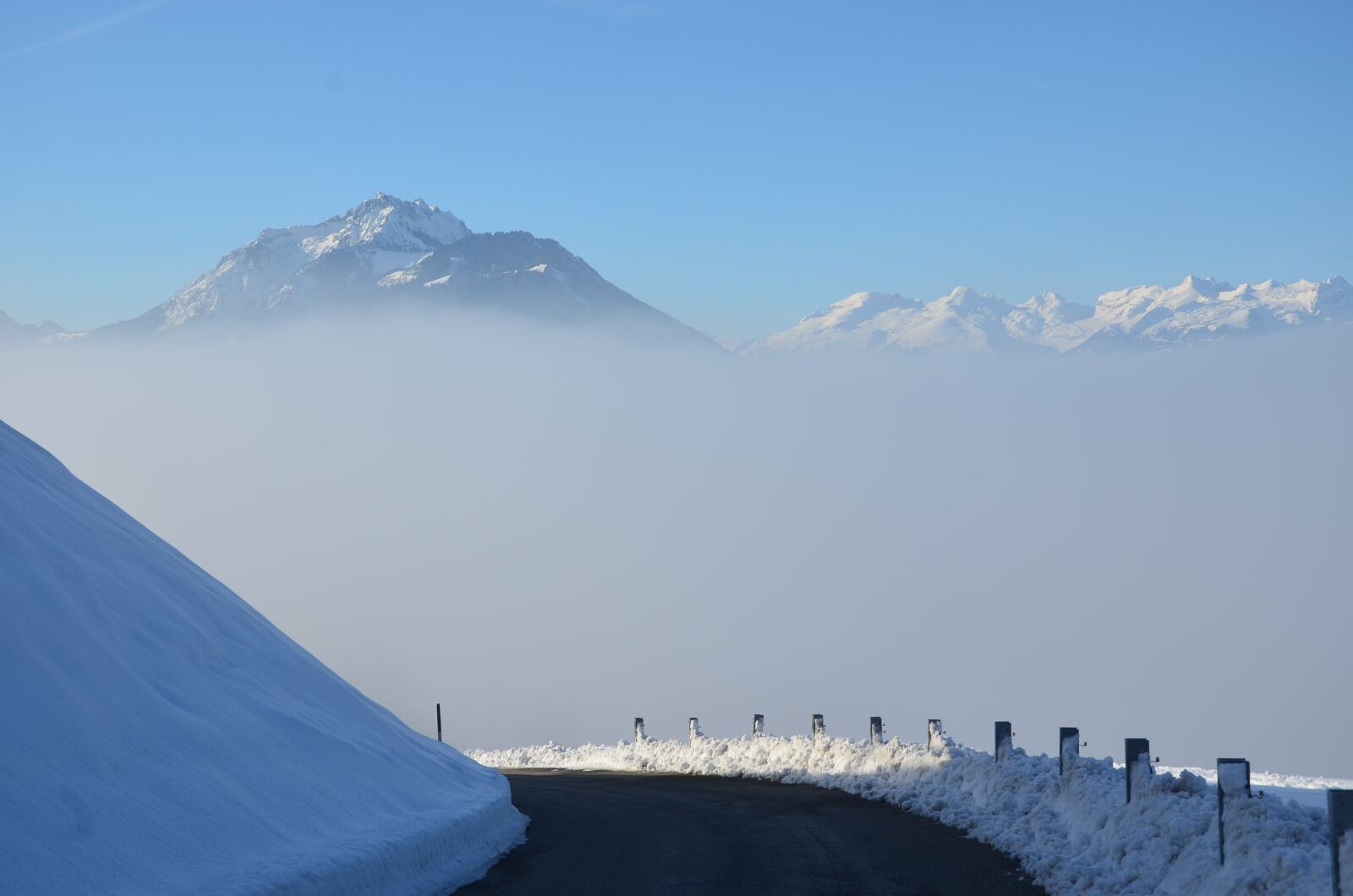 Nikon D5100 sample photo. Winter, snow, fog photography