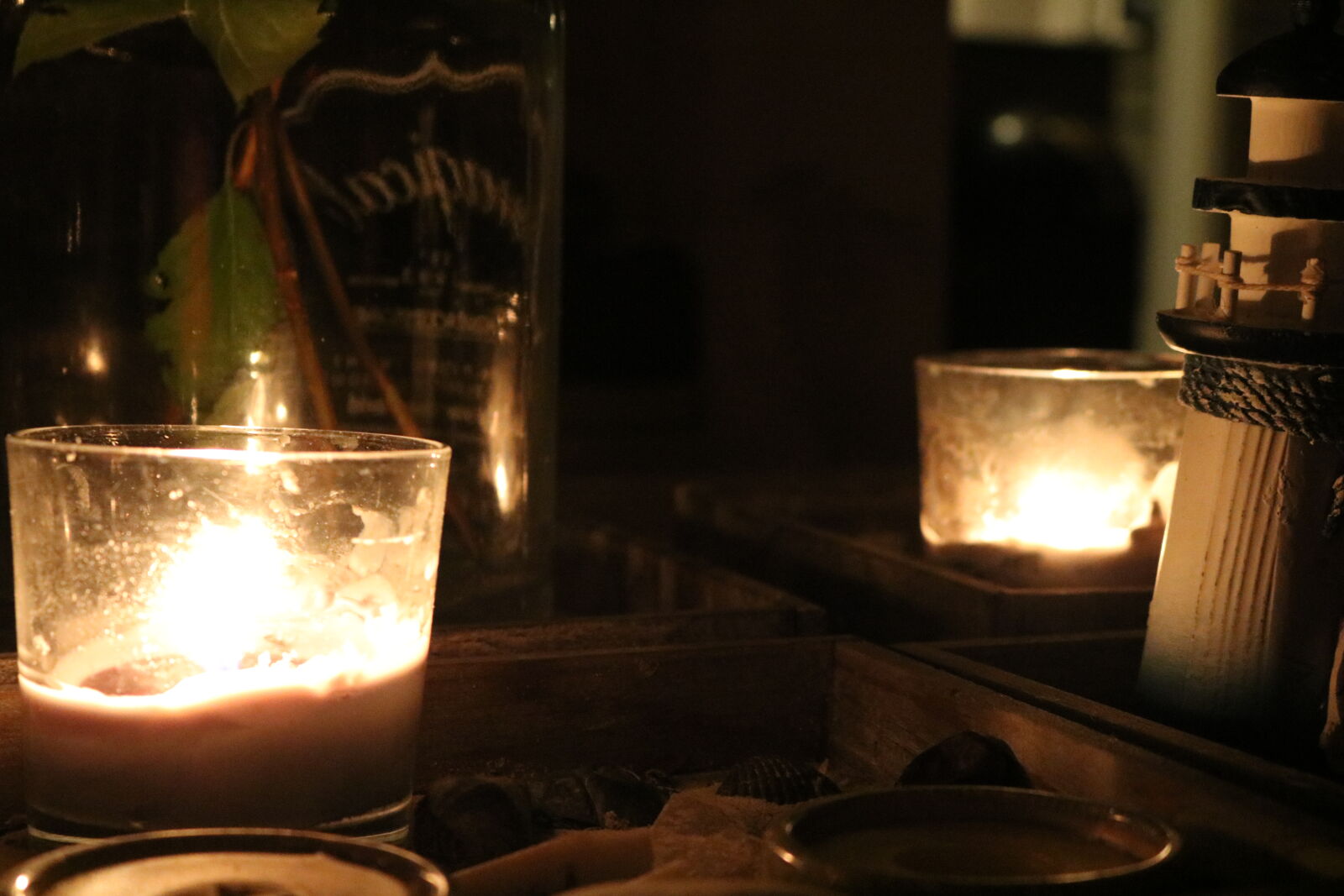 Canon EOS 750D (EOS Rebel T6i / EOS Kiss X8i) sample photo. Candle, candles, garden, impression photography