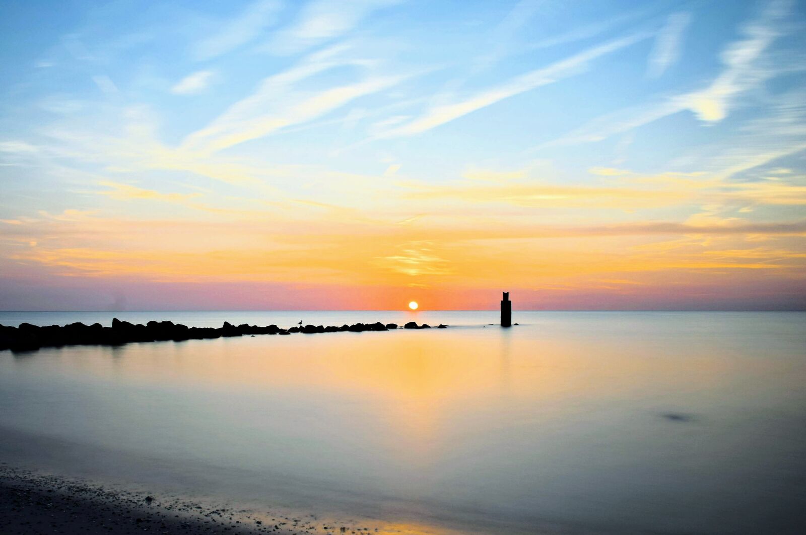 Nikon D5300 sample photo. Sunset, sea, beach photography