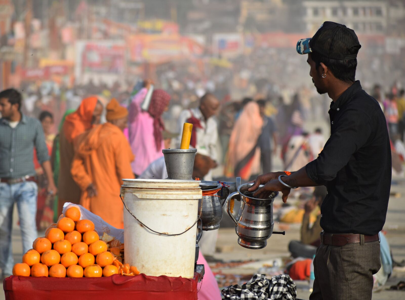 Nikon D3300 sample photo. Juice, vendor, food photography