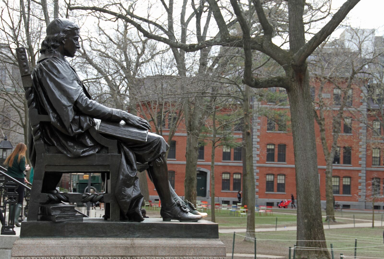 Canon EOS 7D sample photo. Harvard, boston, statue photography