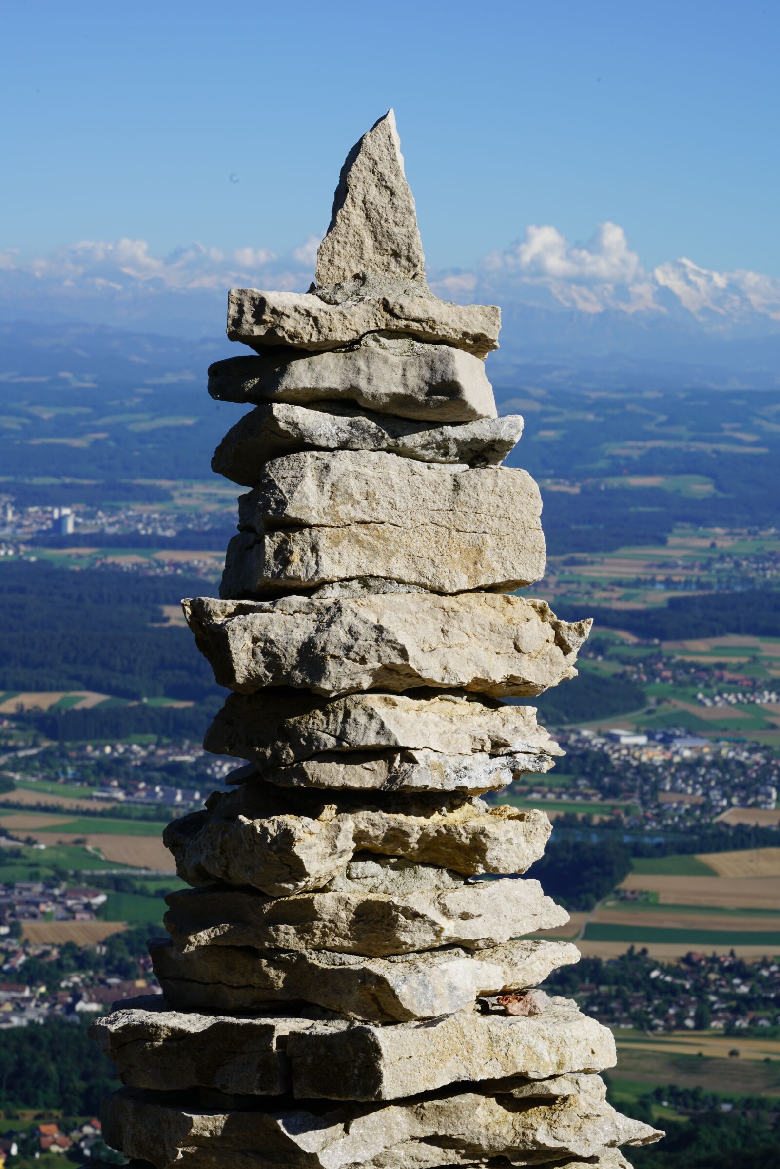 Sony a7R II + Sony FE 90mm F2.8 Macro G OSS sample photo. Cairn, tower, stone tower photography