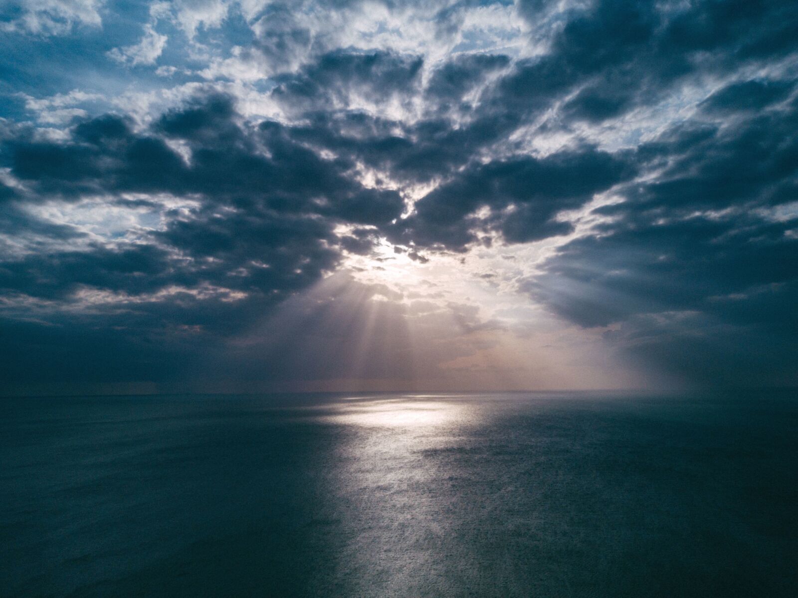 DJI FC220 sample photo. Sun, water, beach, clouds photography