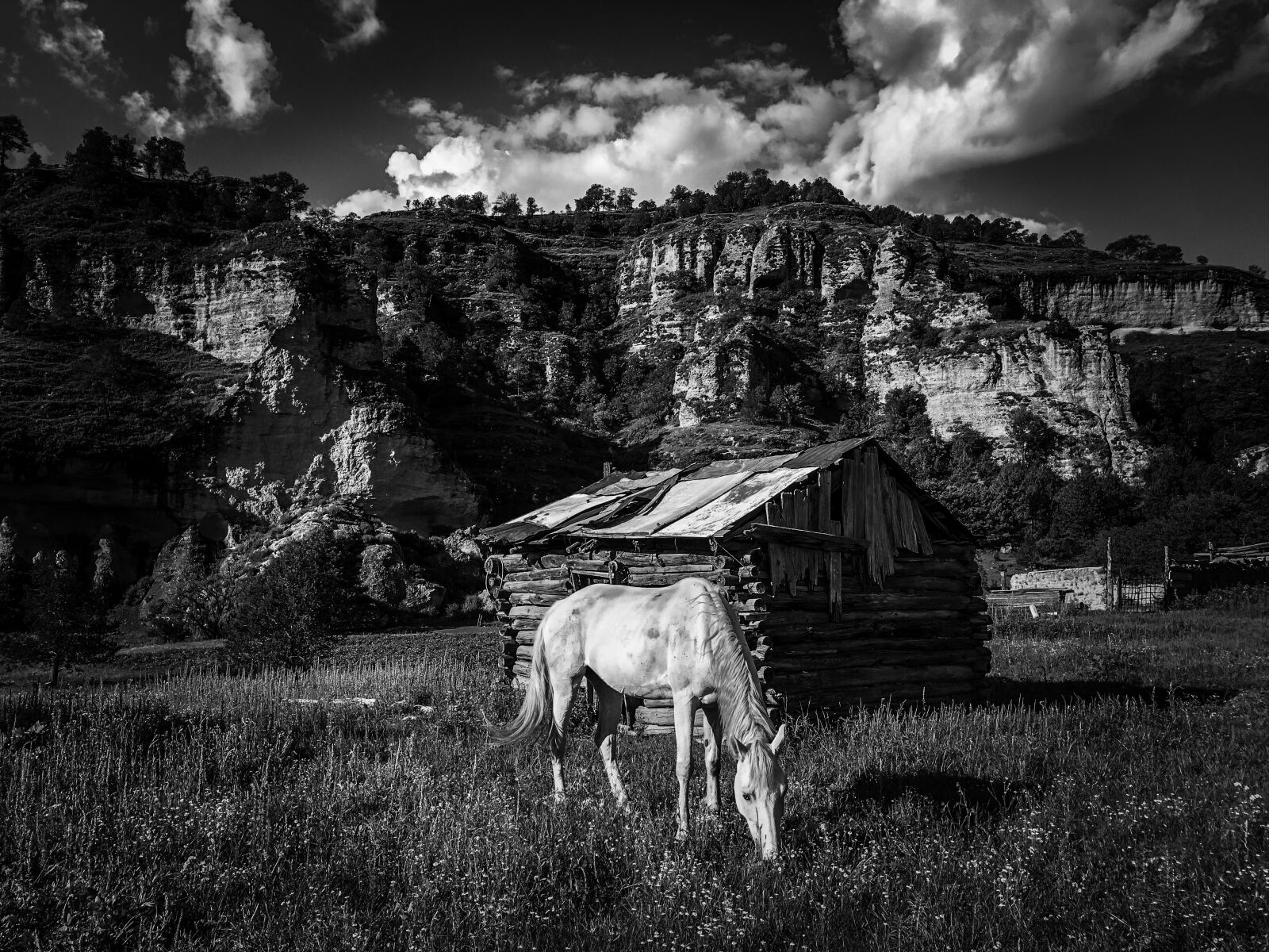 Apple iPhone 8 Plus sample photo. Horseshoe, mountains, farm photography