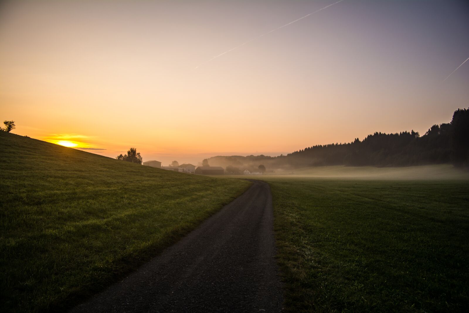 Nikon D5200 sample photo. Path, road, morning photography
