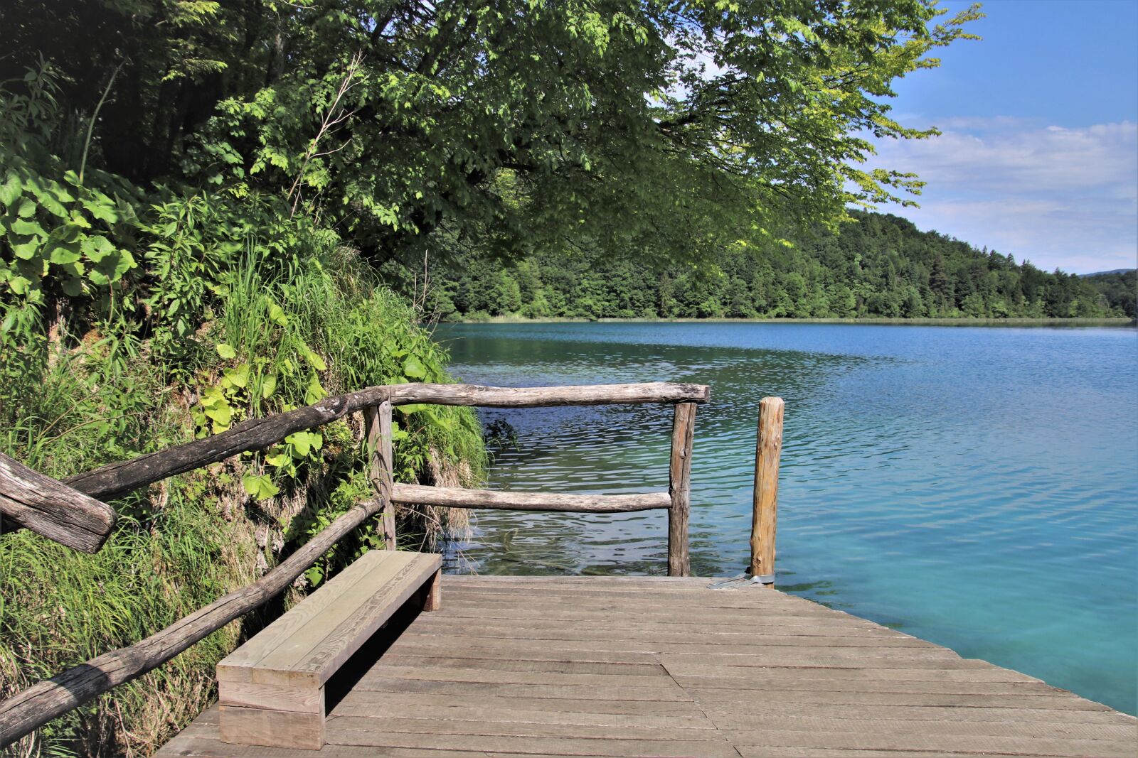 Canon EOS 80D sample photo. Plitvice, green park, lake photography