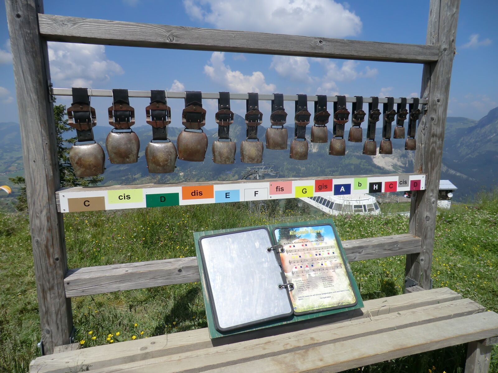 CASIO EX-H5 sample photo. Chimes, cowbells, mountains photography