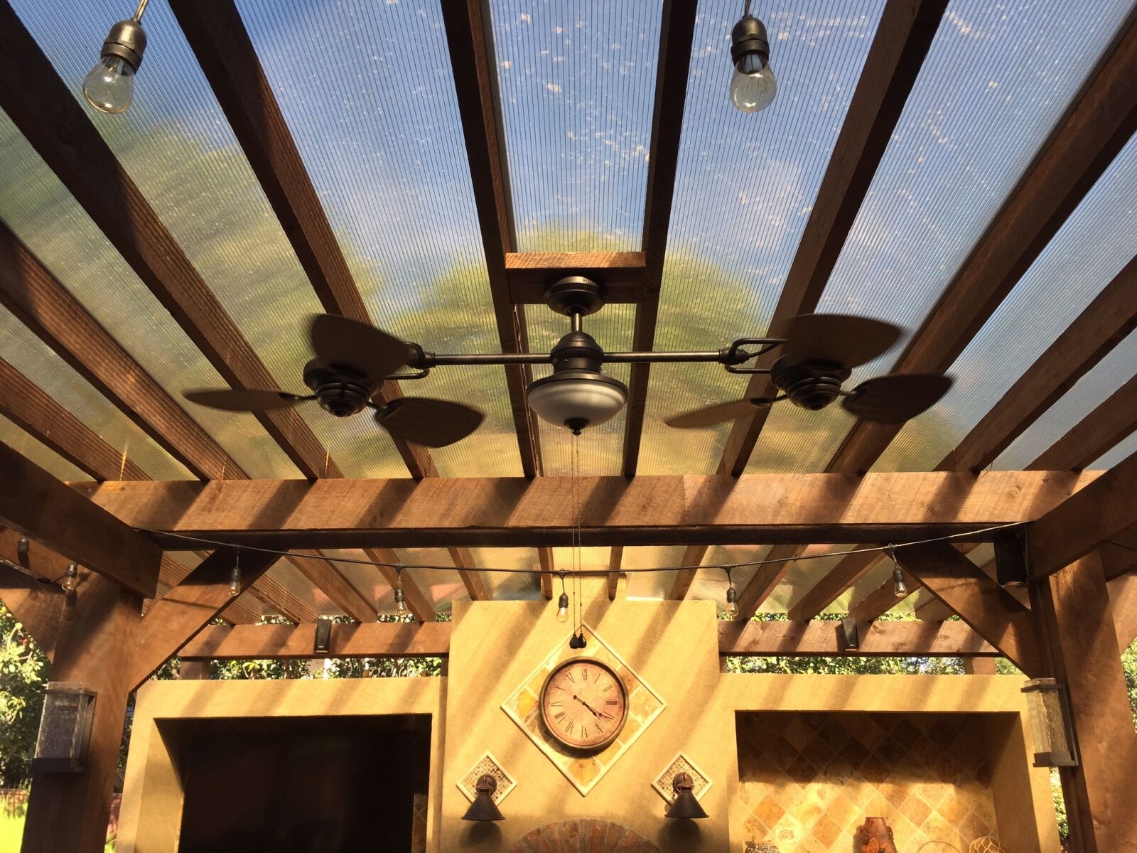 Apple iPhone 6 sample photo. Patio cover, outdoor kitchen photography