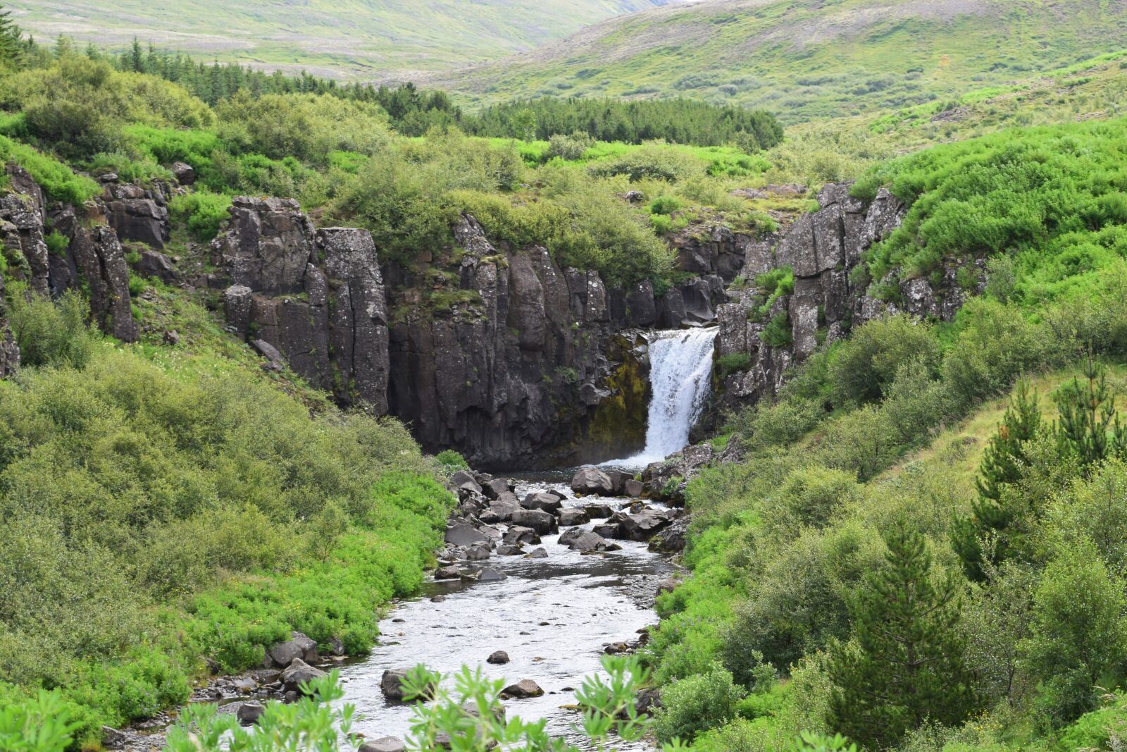 Nikon D3300 sample photo. Waterfall, hill, landscape photography