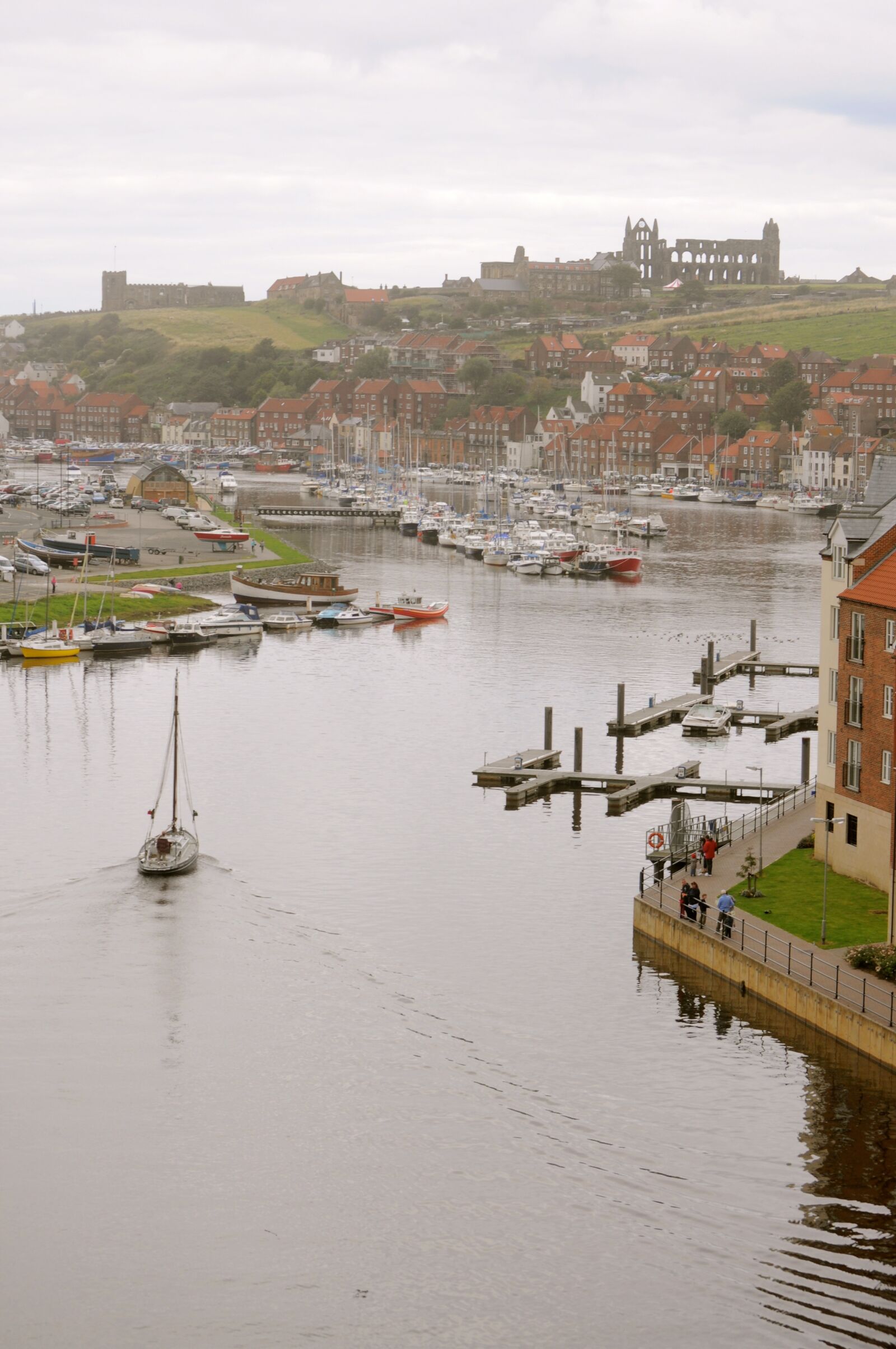Nikon D5000 sample photo. Whitby, england, harbour photography