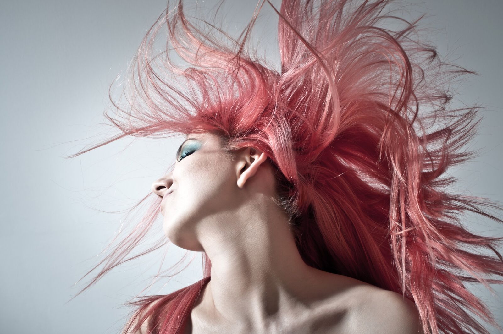 Nikon D90 sample photo. Pink hair, hairstyle, women photography