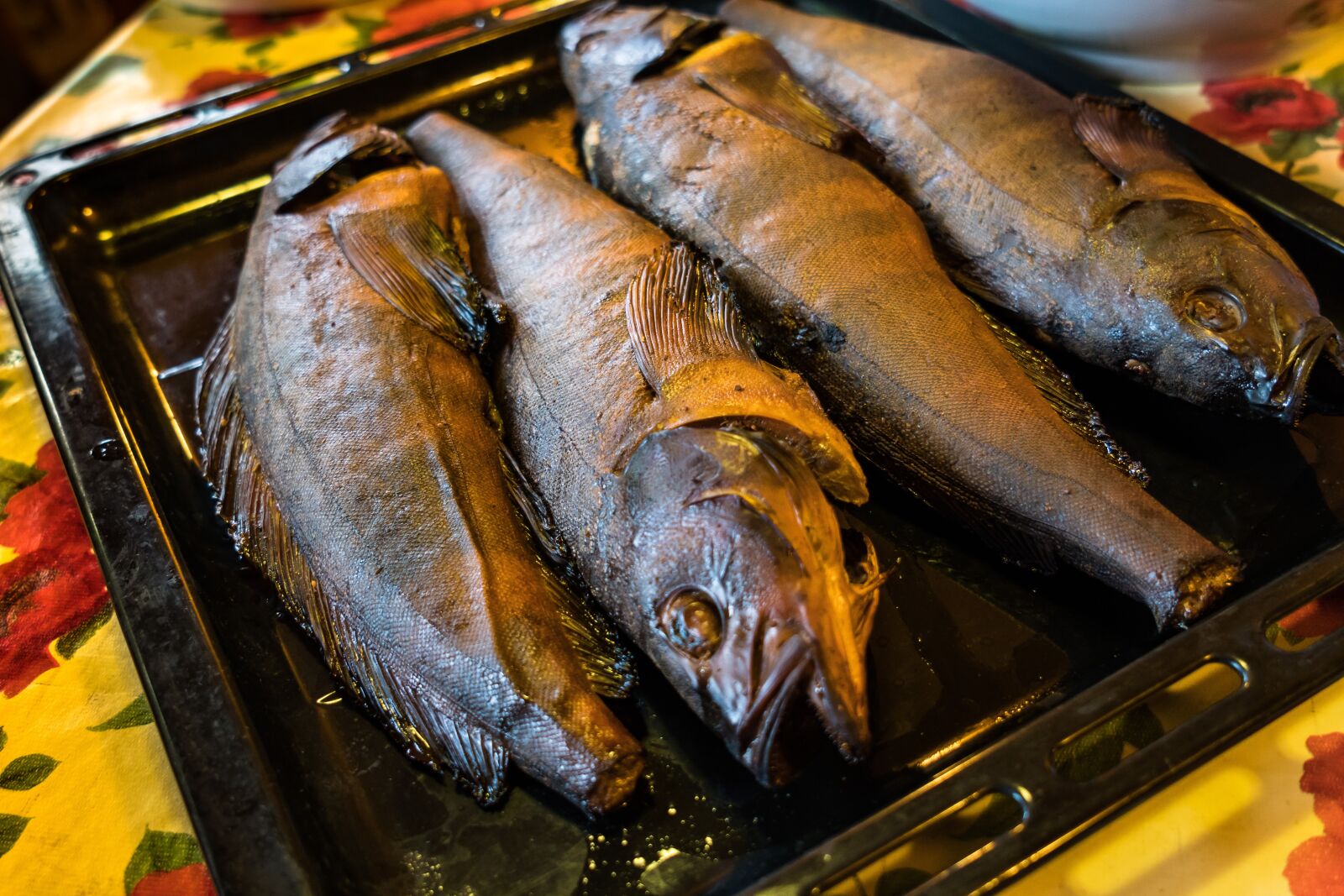 Sony a6300 sample photo. Smoked fish, lingcod, food photography