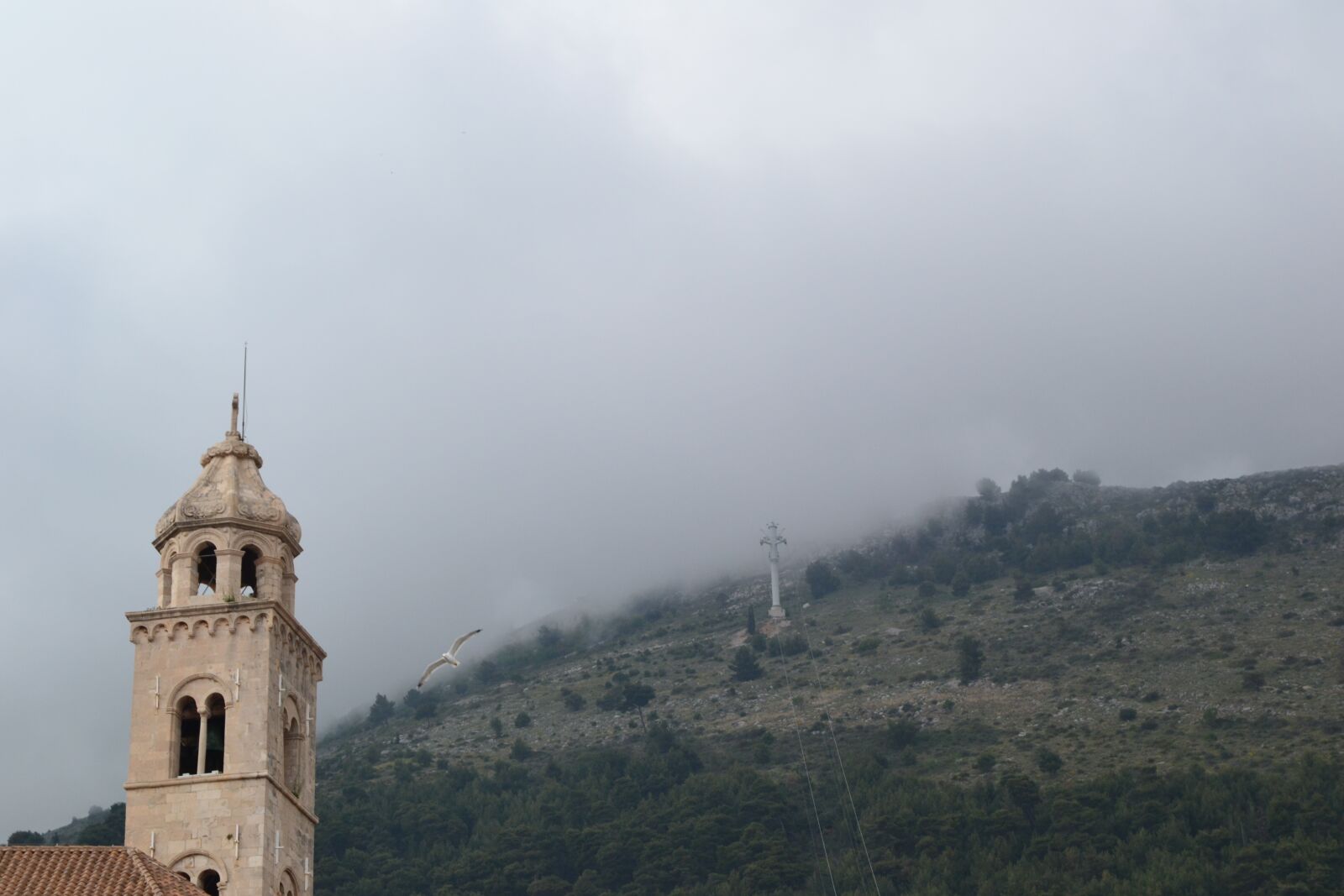 Nikon D3100 sample photo. Croatia, tower, the fog photography
