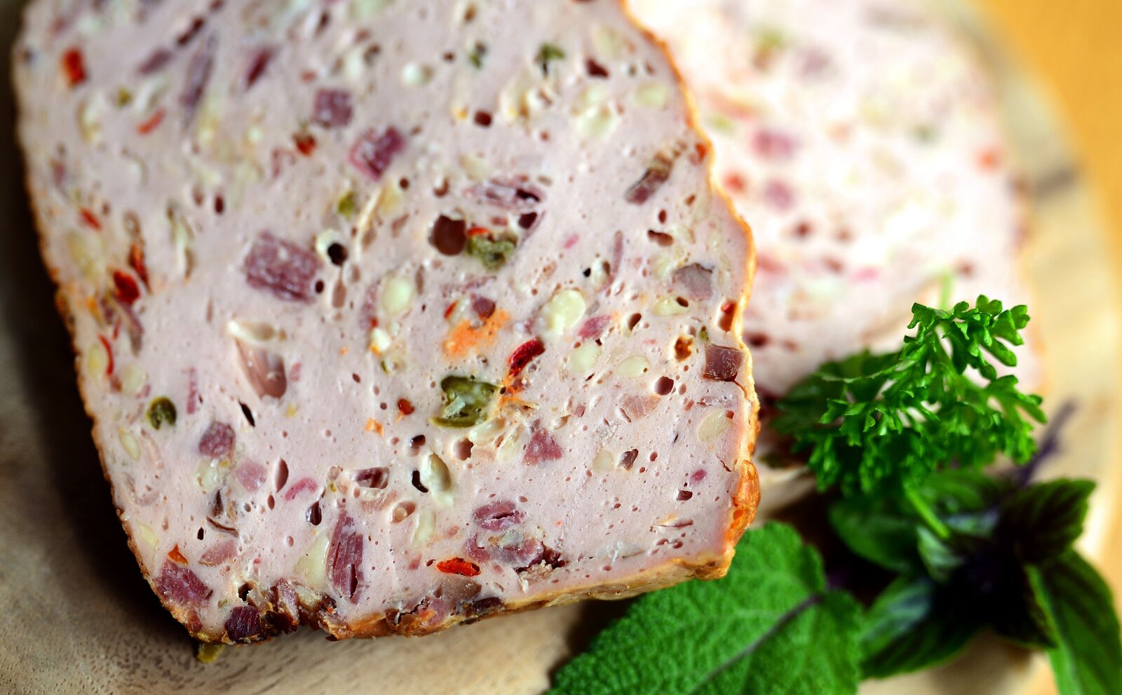 Nikon D610 sample photo. Liver cheese, meatloaf, meat photography
