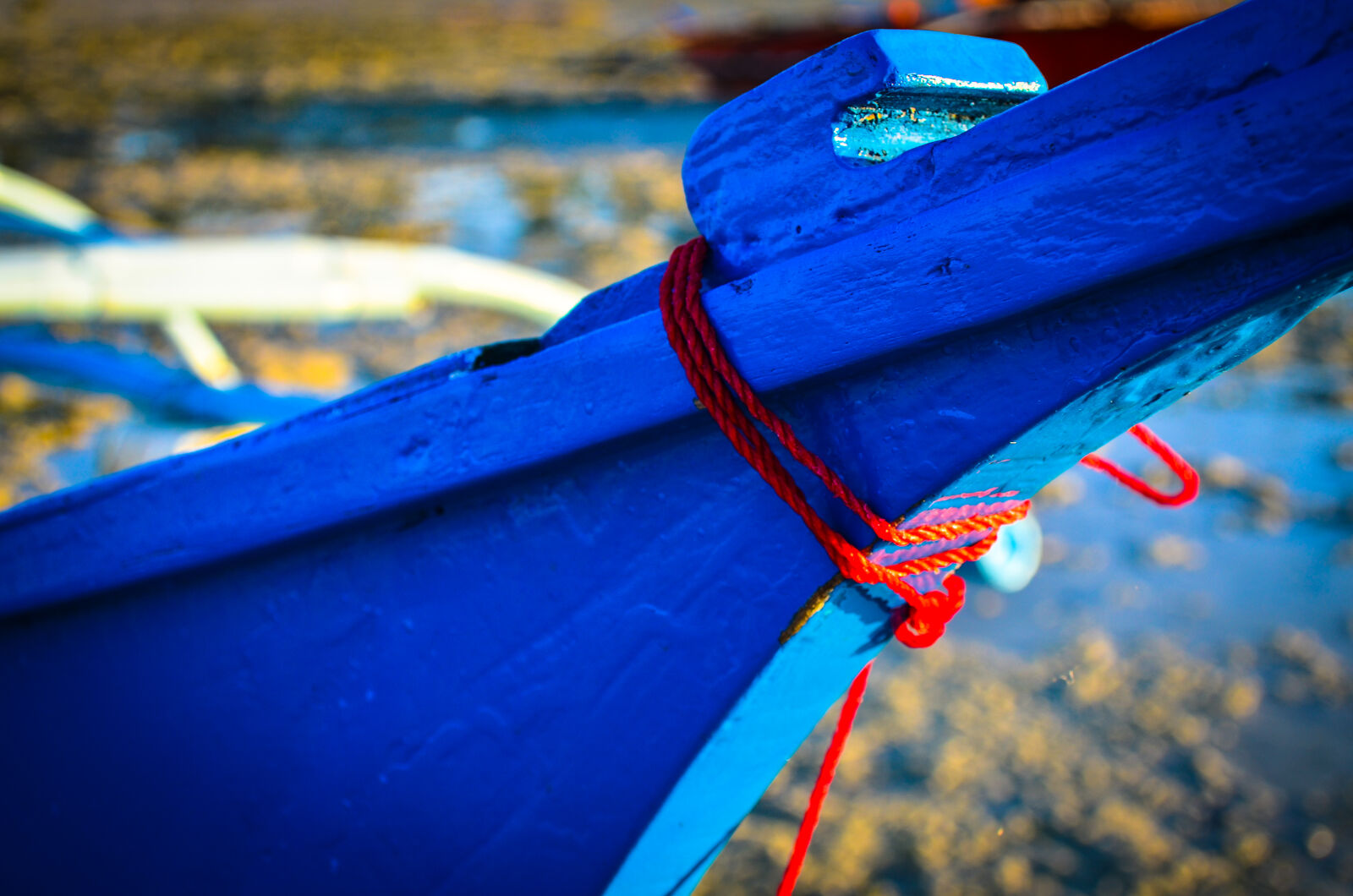Nikon D5100 sample photo. Beach, blue, canoe, sky photography