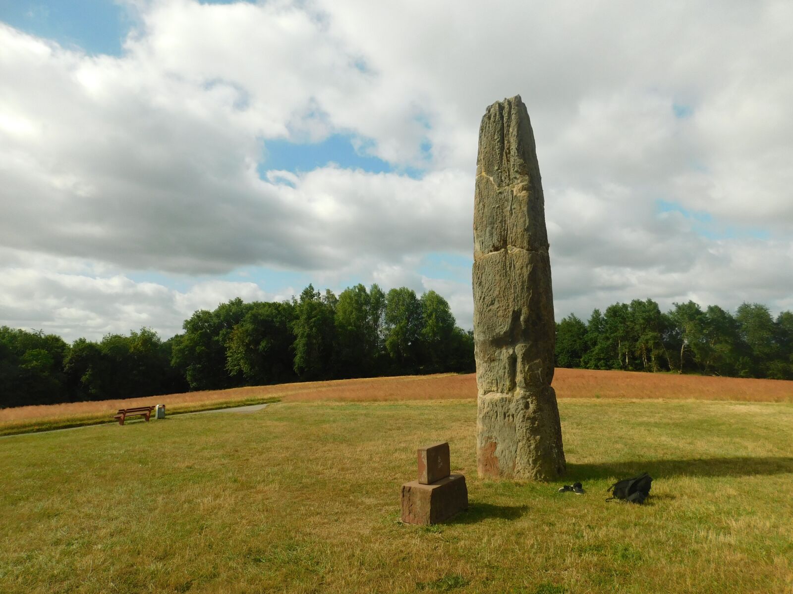 Nikon Coolpix B500 sample photo. Gollenstein, menhir, megalith photography