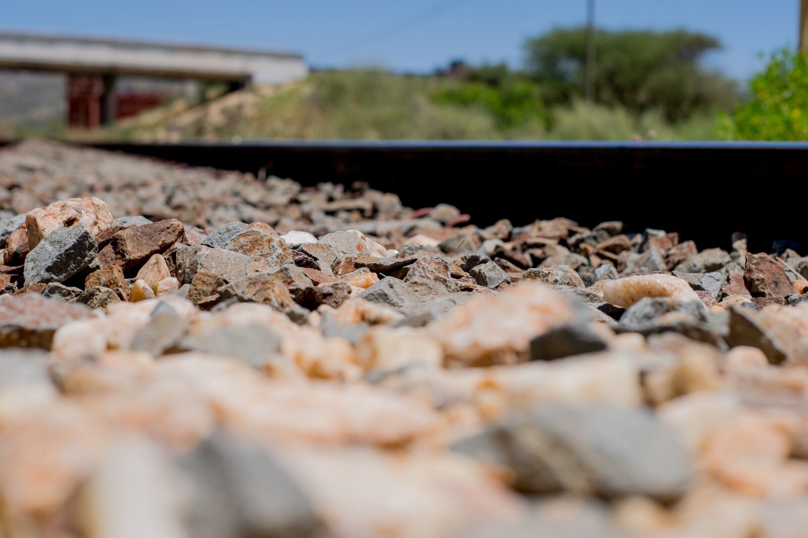 Nikon D5300 sample photo. Train, track, stones photography