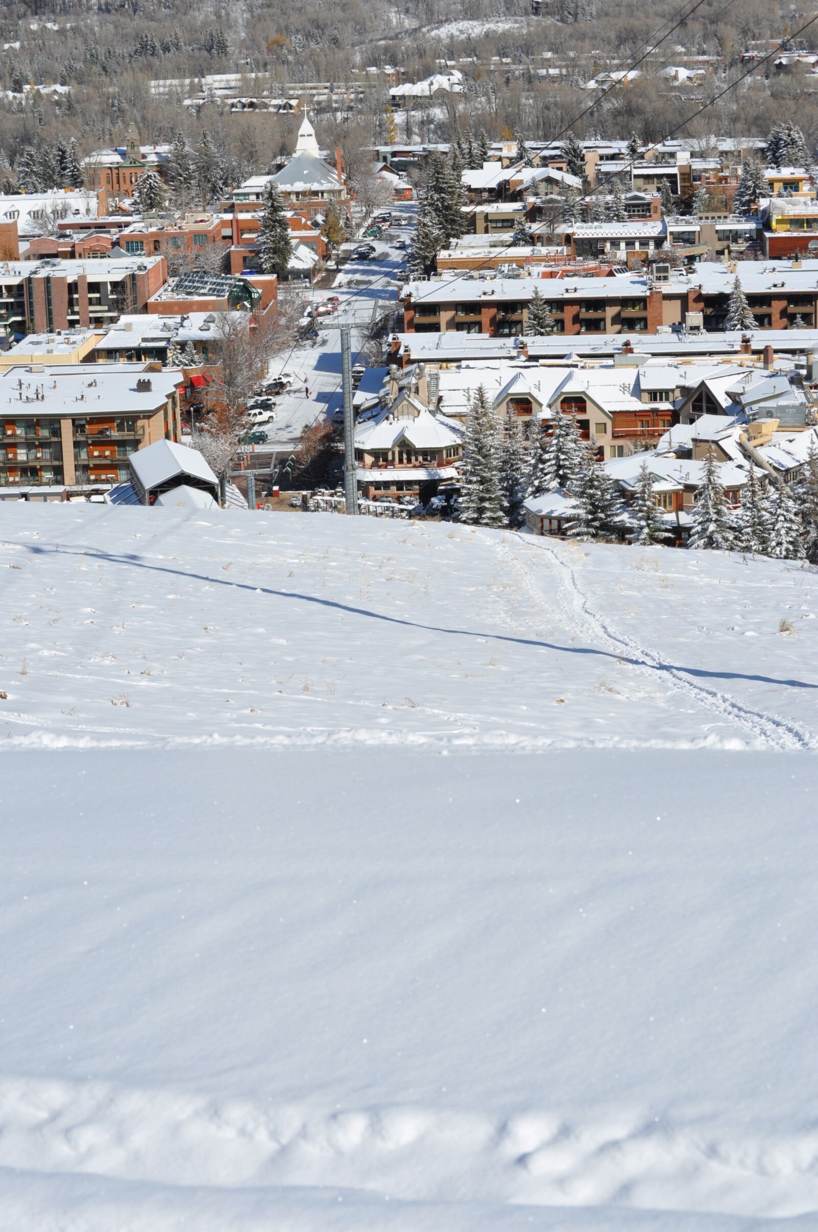 Nikon D5000 sample photo. Aspen, snow, ski photography