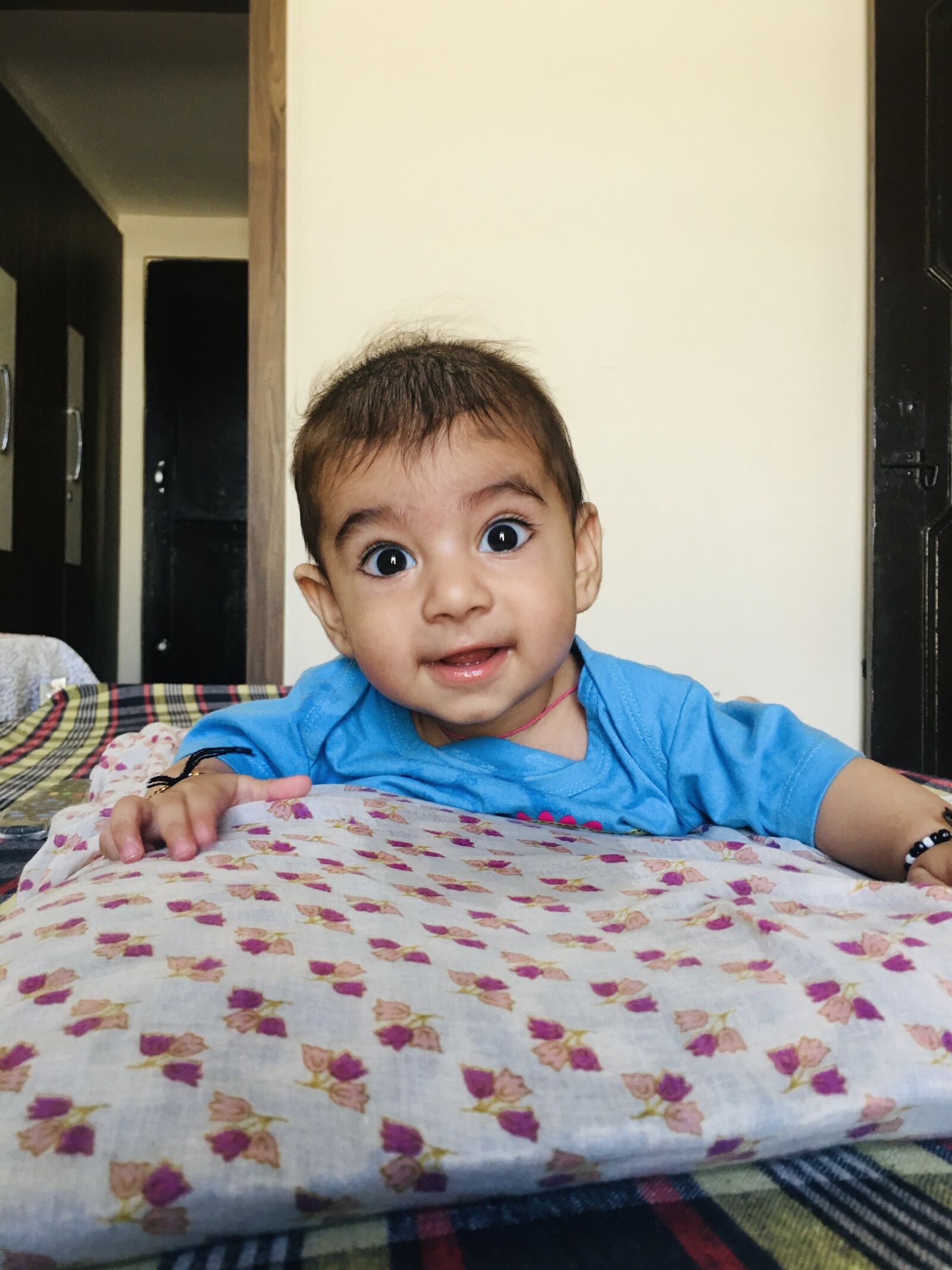 iPhone 6s Plus back camera 4.15mm f/2.2 sample photo. Manveer sidhu, cute baby photography