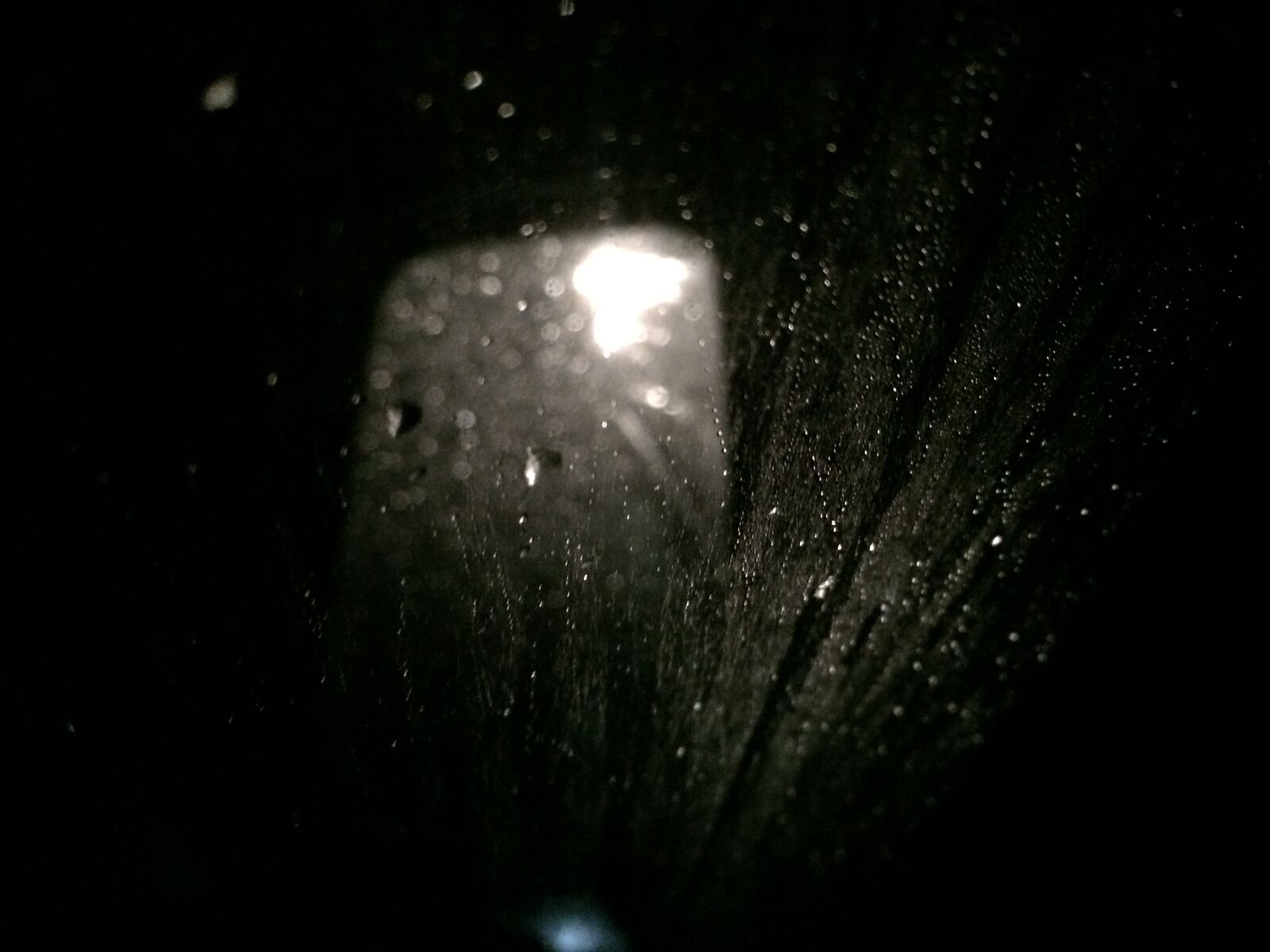 Apple iPhone 5s sample photo. Car, mirror, night, rain photography