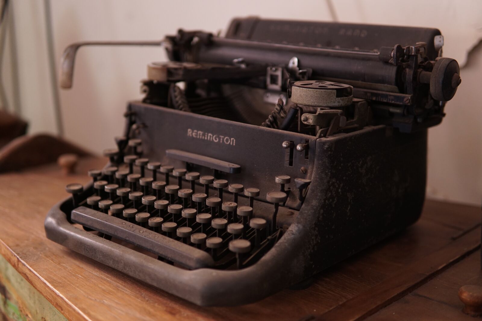 30mm F1.4 DC DN | Contemporary 016 sample photo. Typewriter, antique, old photography