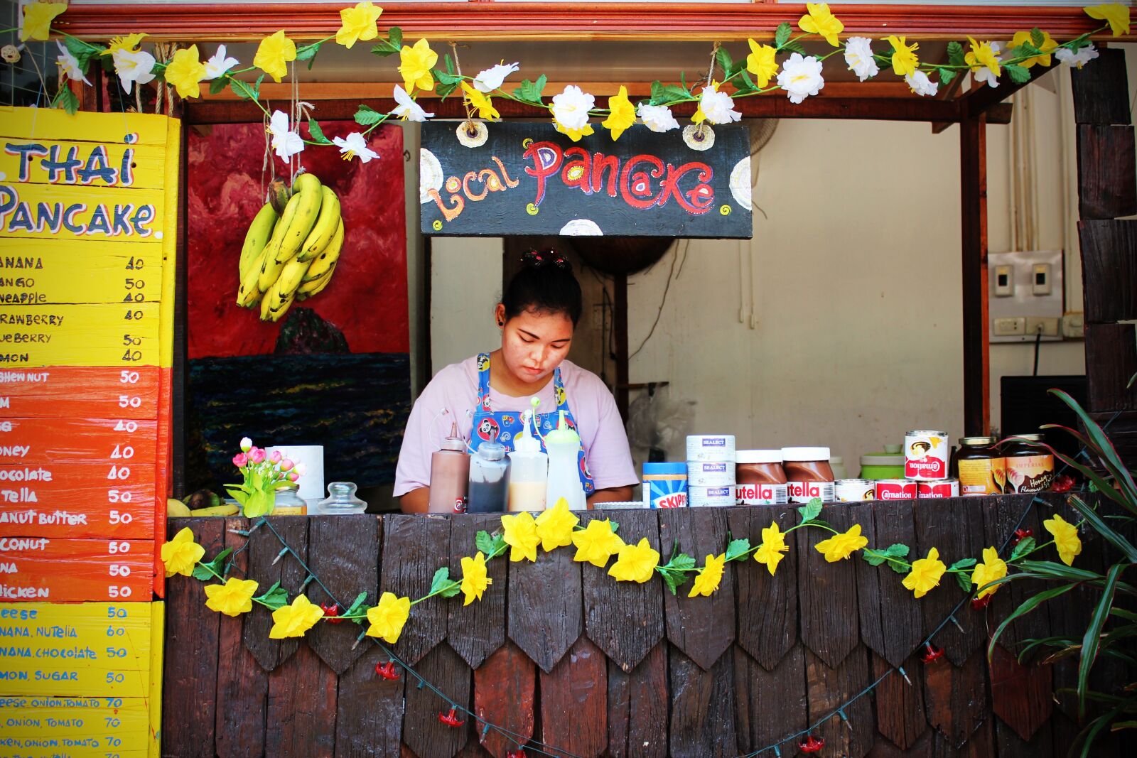 Canon EOS 600D (Rebel EOS T3i / EOS Kiss X5) sample photo. Pancake, sales stand, eat photography
