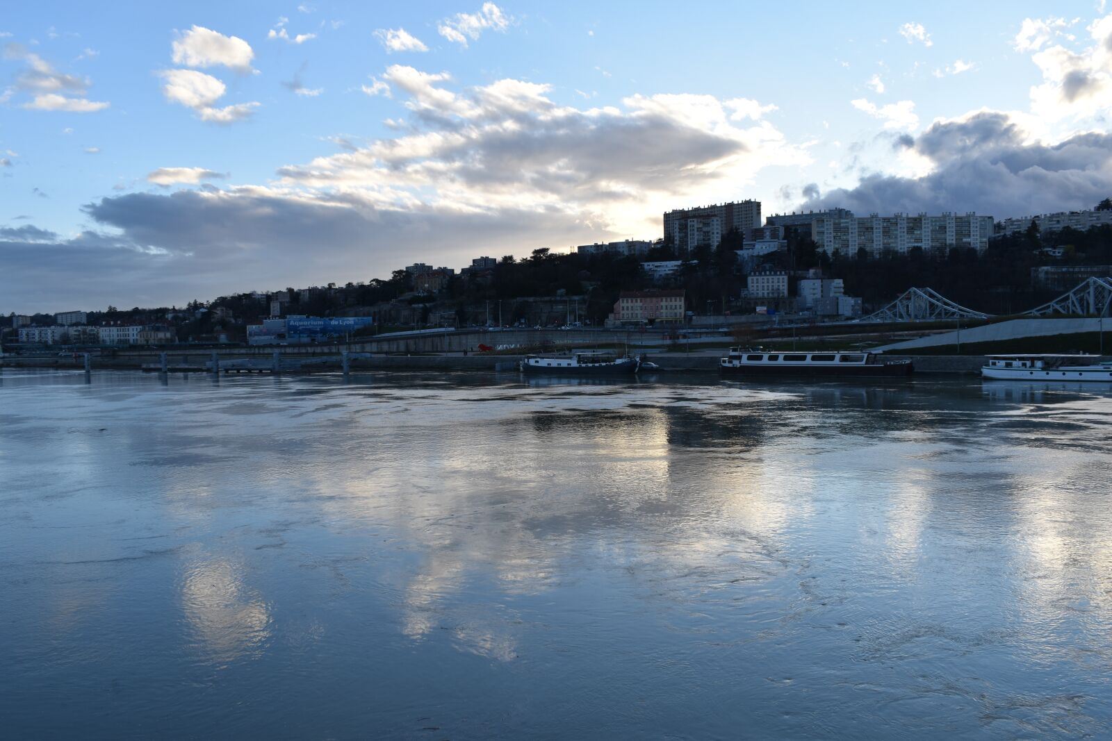 Nikon D3500 sample photo. Rhone, mirror, barge photography