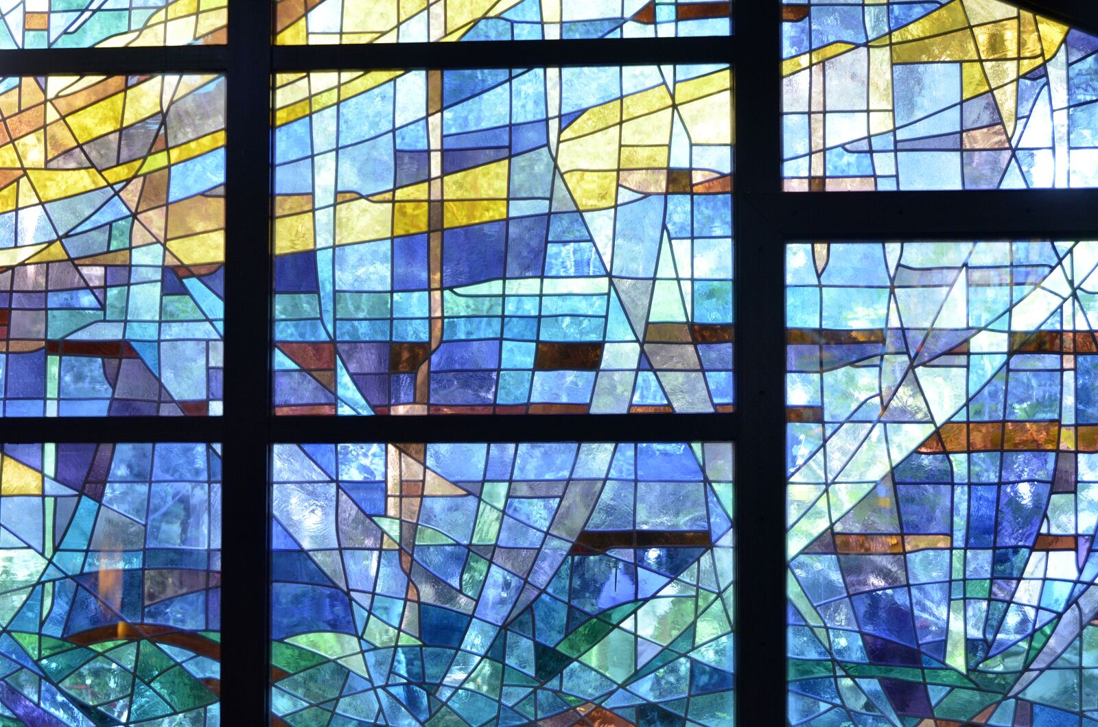 Nikon D7000 sample photo. Abstract, blue, stained glass photography
