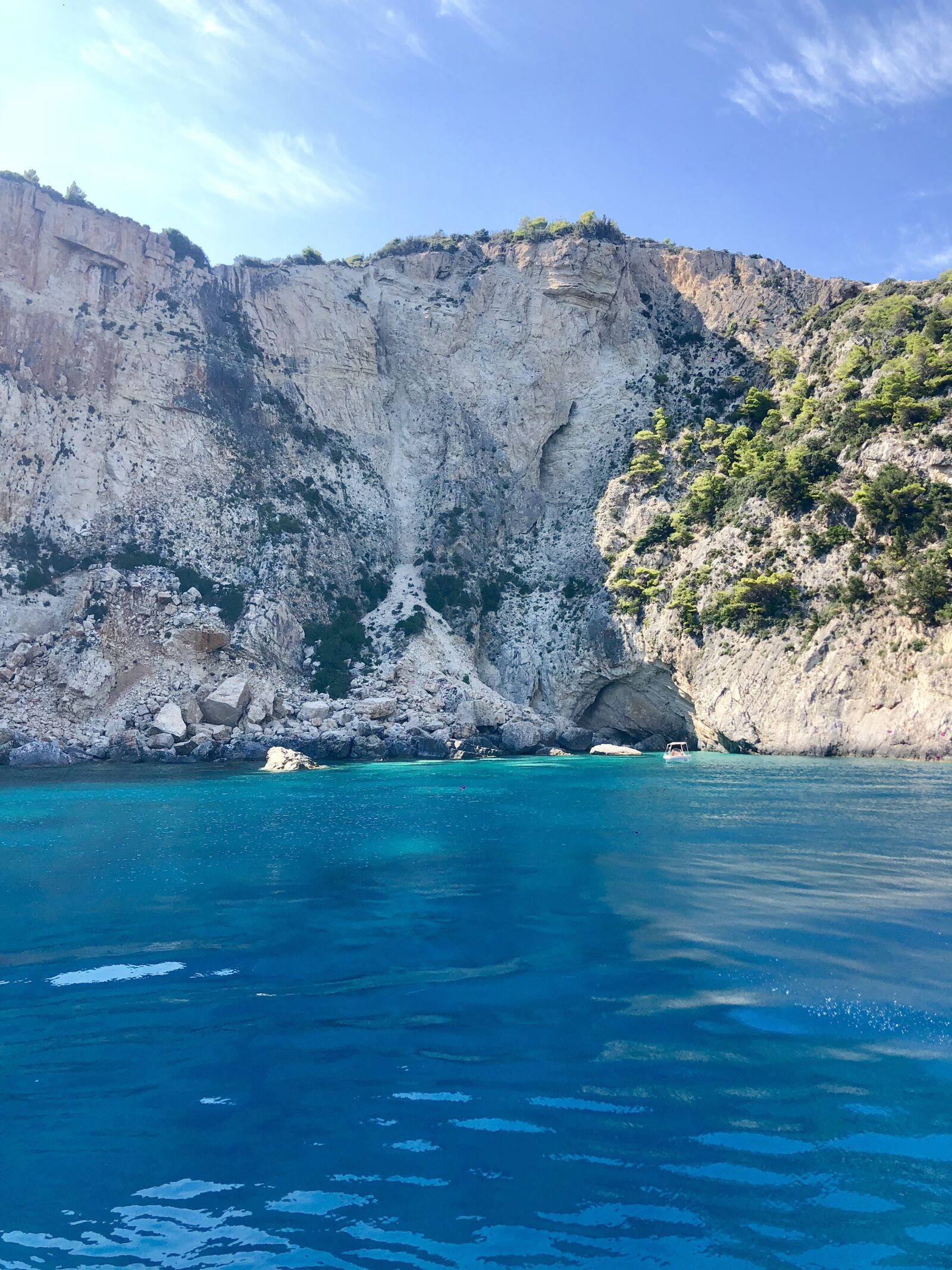 iPhone 8 Plus back dual camera 3.99mm f/1.8 sample photo. Cliff, ocean, beach photography