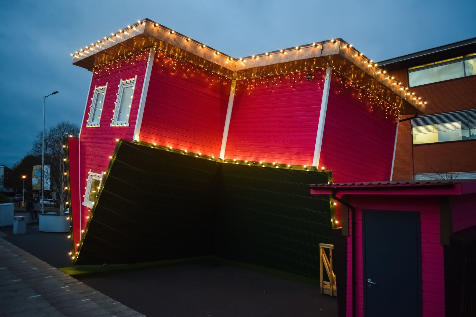 Nikon D3300 sample photo. Upside down house, bournemouth photography