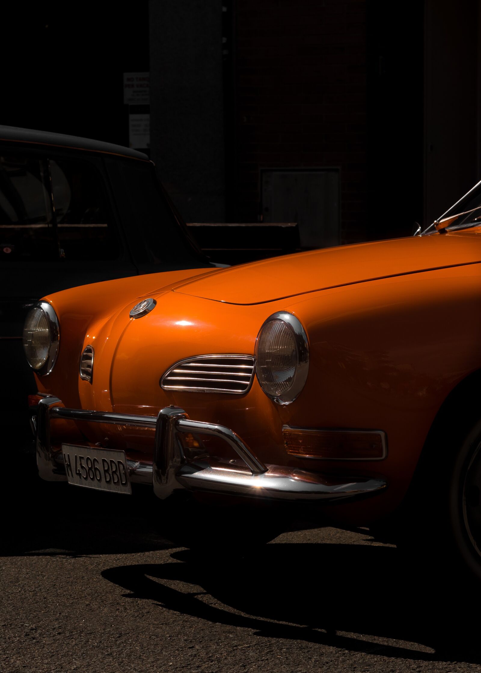 Canon EF 50mm F1.8 STM sample photo. Vw, orange, volkswagen photography