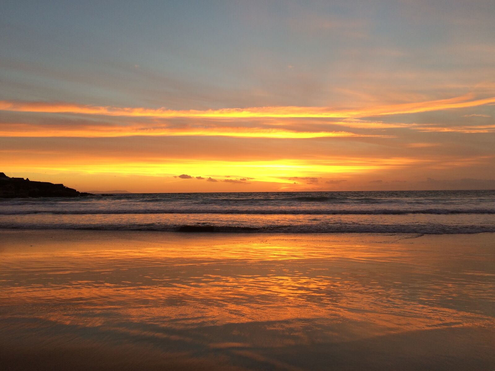 iPhone 5s back camera 4.15mm f/2.2 sample photo. Sunset, sea, horizon photography