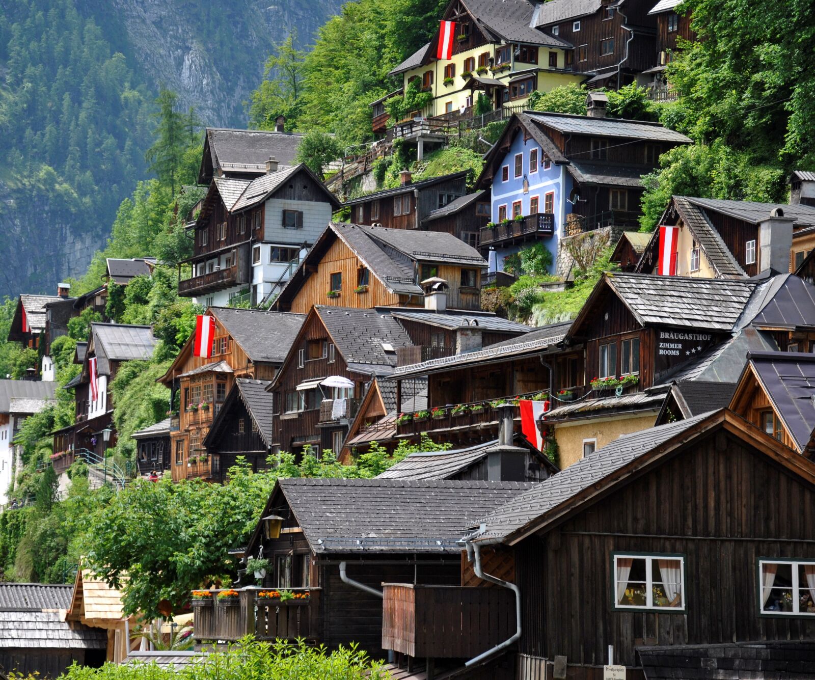 Nikon D3000 sample photo. Hallstatt, austria, tourism photography