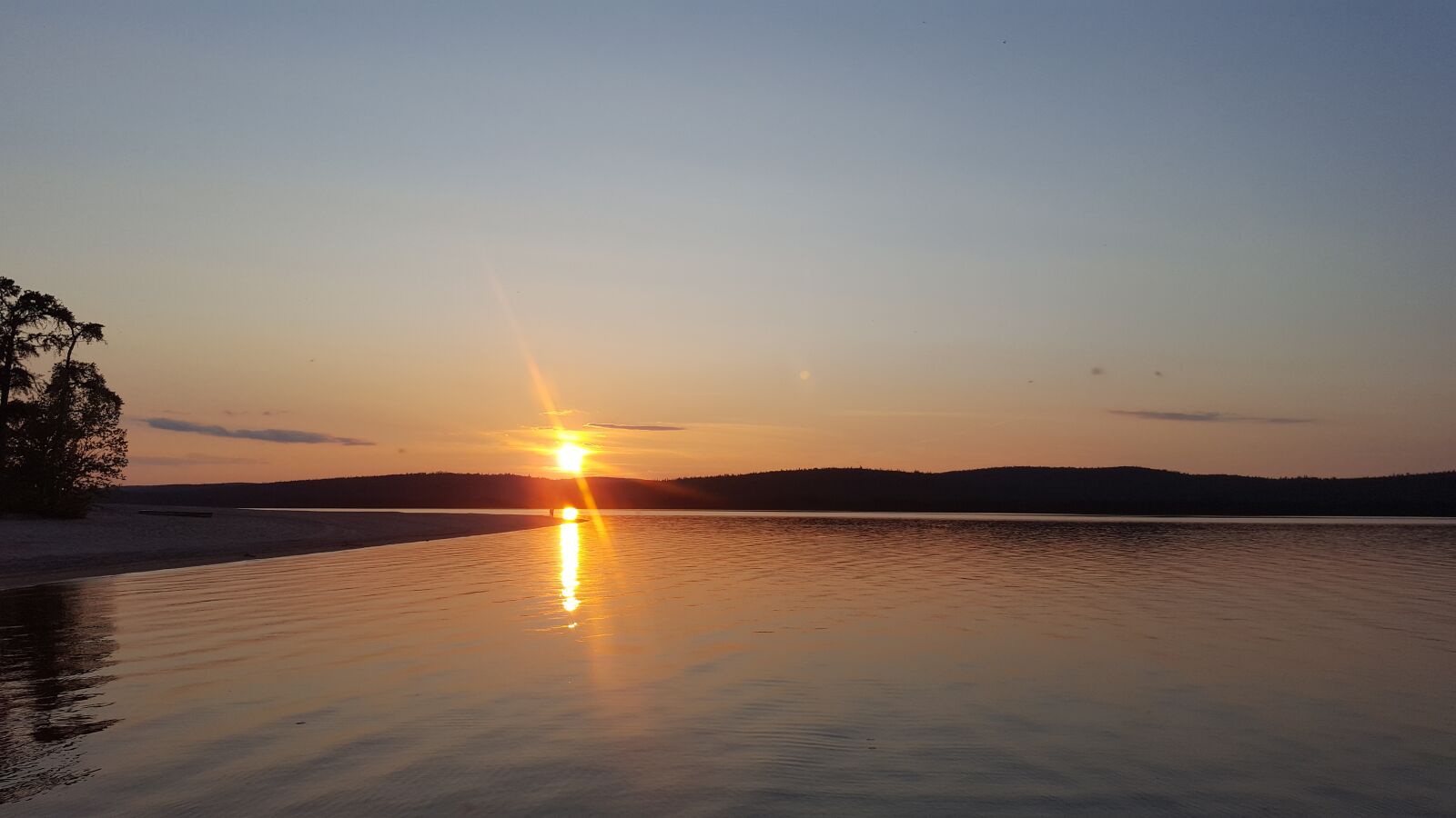 Samsung Galaxy S6 sample photo. Sunset, lake, water photography