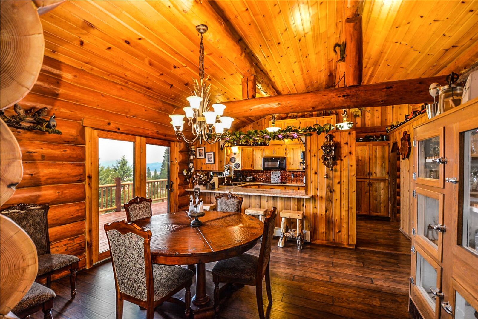 Nikon D5200 sample photo. Rustic, kitchen, logs photography