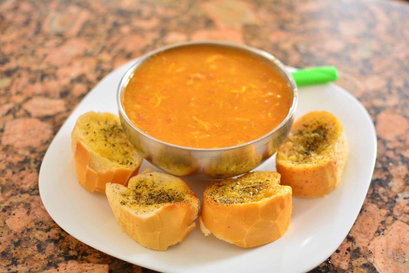 Nikon D7100 sample photo. Soup, food, bread photography